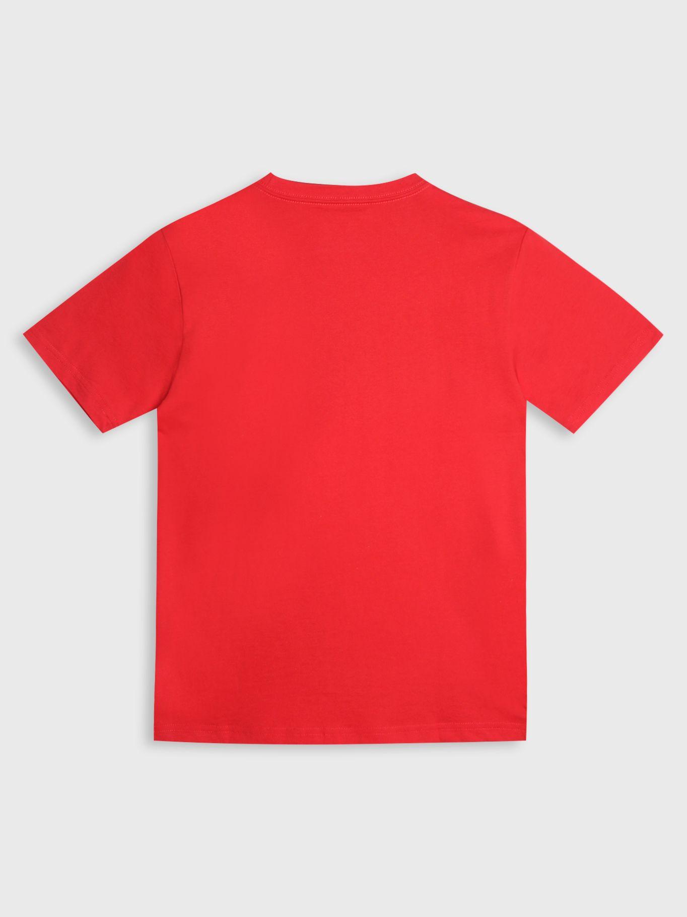 Polera Con Logo Centrado Rojo Tommy Hilfiger-1