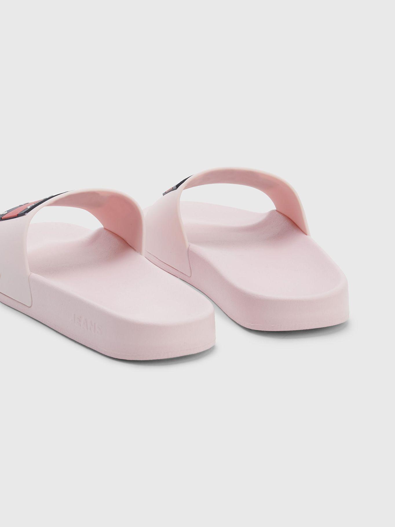 Sandalias Acolchadas Big Logo Rosado Tommy Hilfiger-1