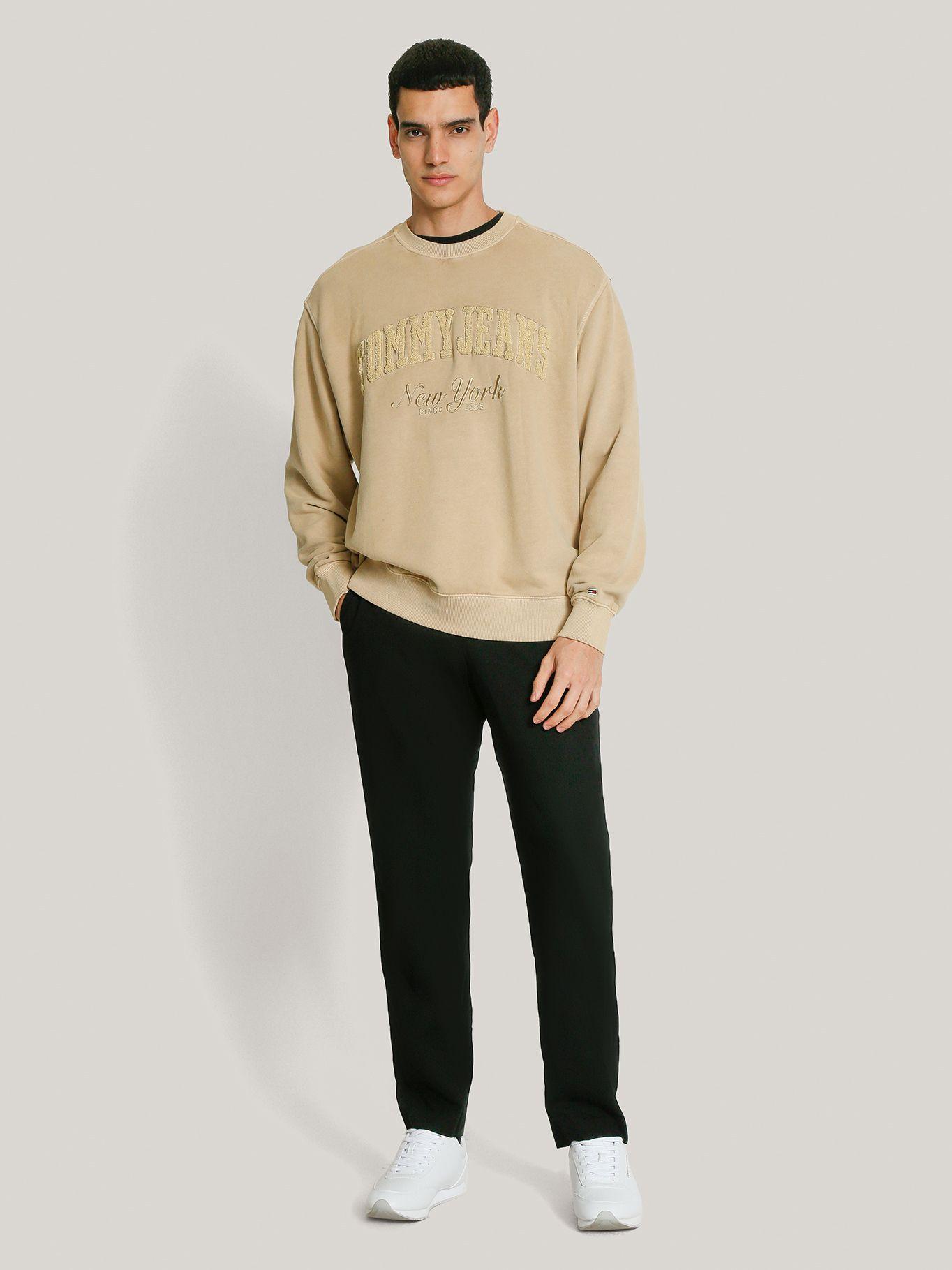 Polerón Relaxed Con Efecto Lavado Beige Tommy Jeans-1