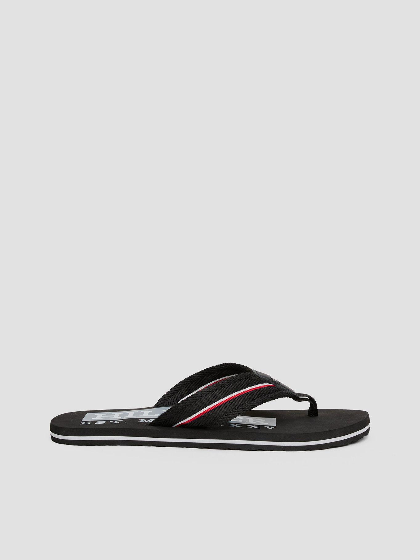 Sandalias Con Cinta Distintiva Negro Tommy Hilfiger-4