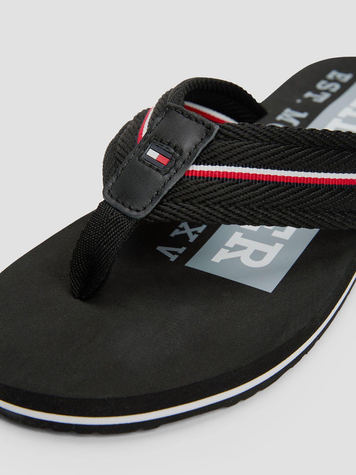 Sandalias Con Cinta Distintiva Negro Tommy Hilfiger-6