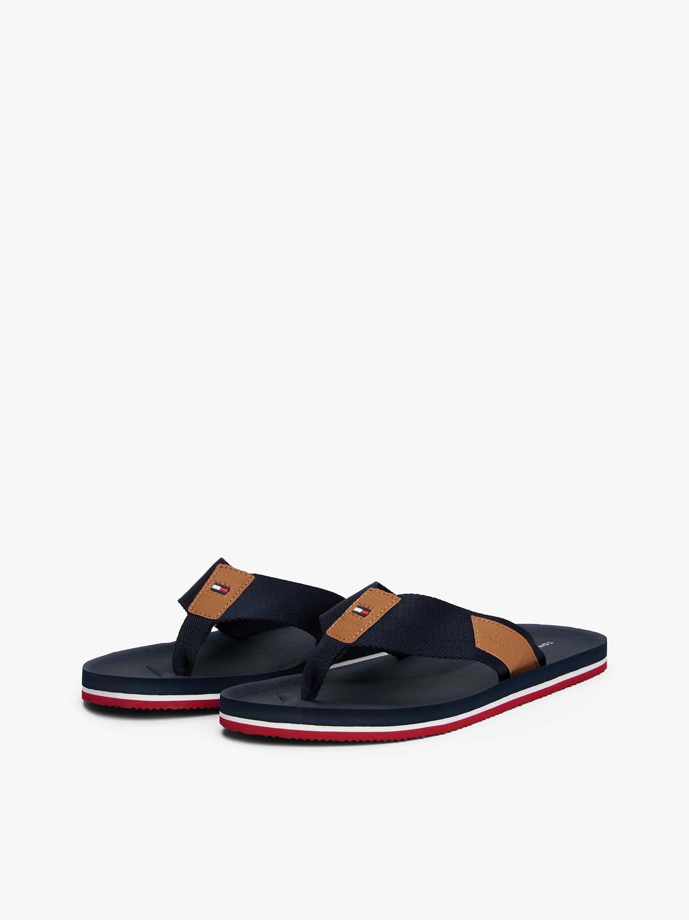 Sandalias Con Logo Engomado Azul Tommy Hilfiger-0