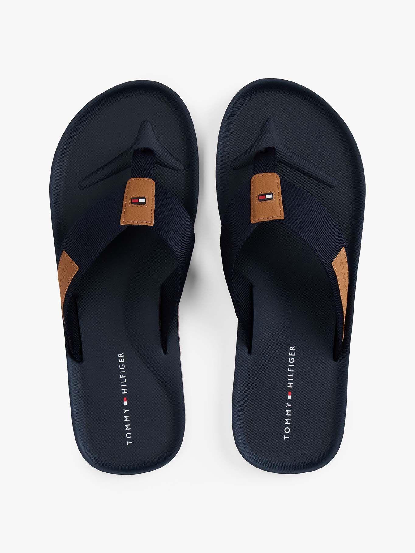 Sandalias Con Logo Engomado Azul Tommy Hilfiger-3