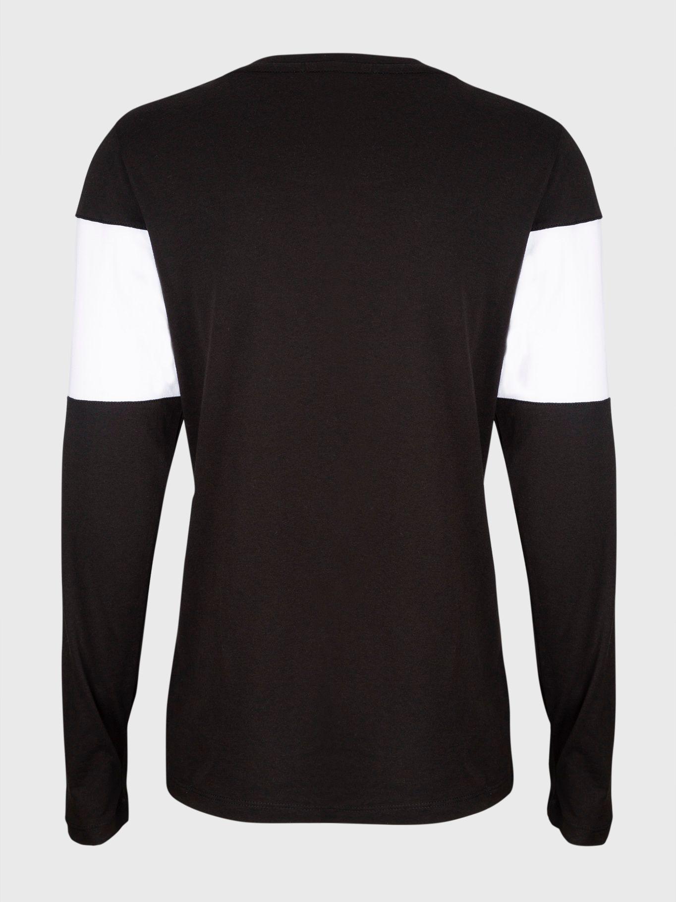 Polera Manga Larga Color Block Logo Negro Tommy Hilfiger-1