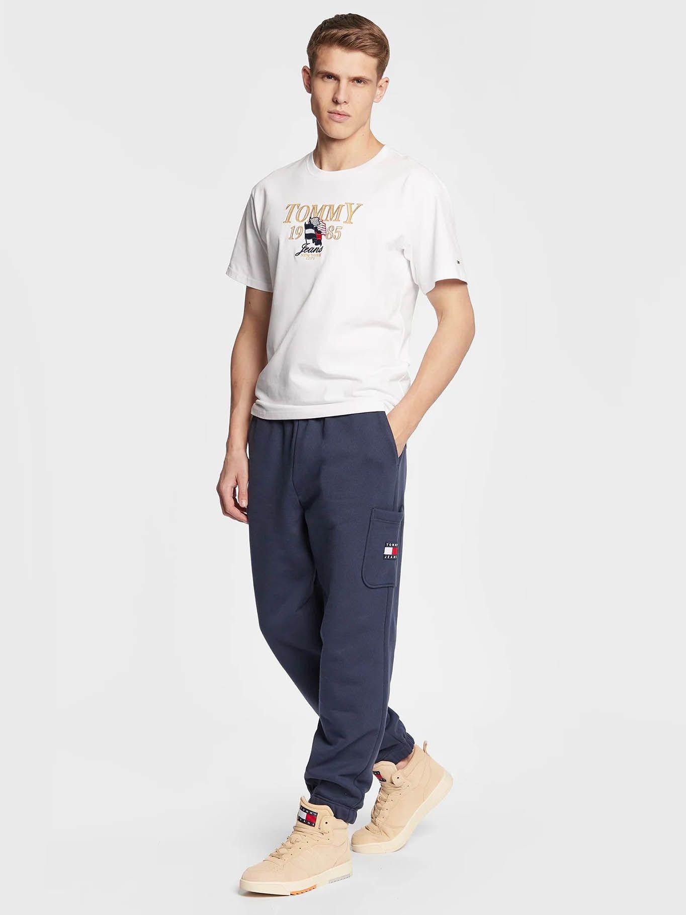 Polera Relaxed Luxe Logo Blanco Tommy Jeans-1