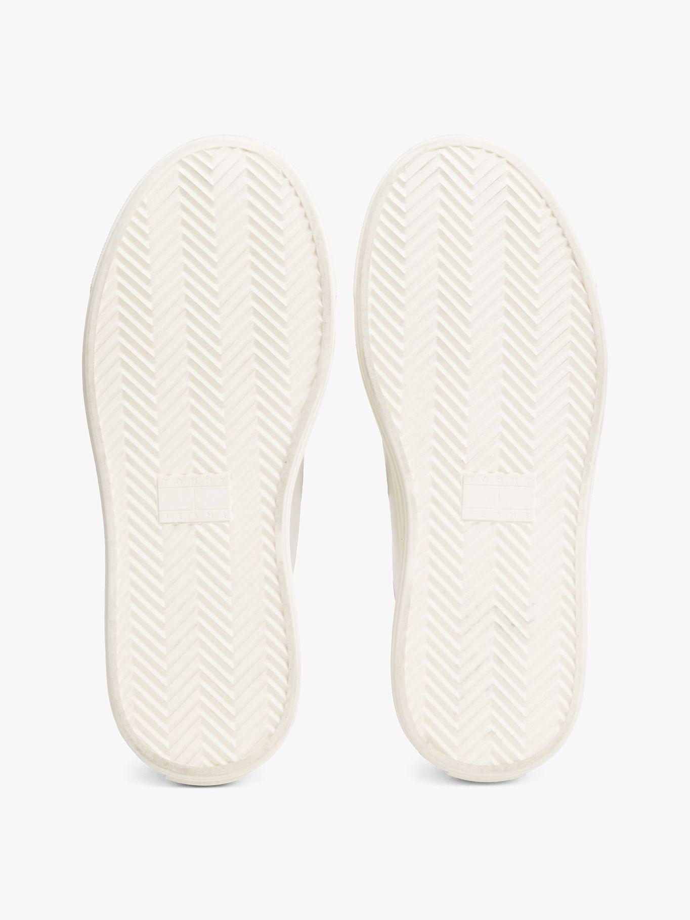 Zapatillas Foxing Vulcanizadas De Cuero Blanco Tommy Jeans-3