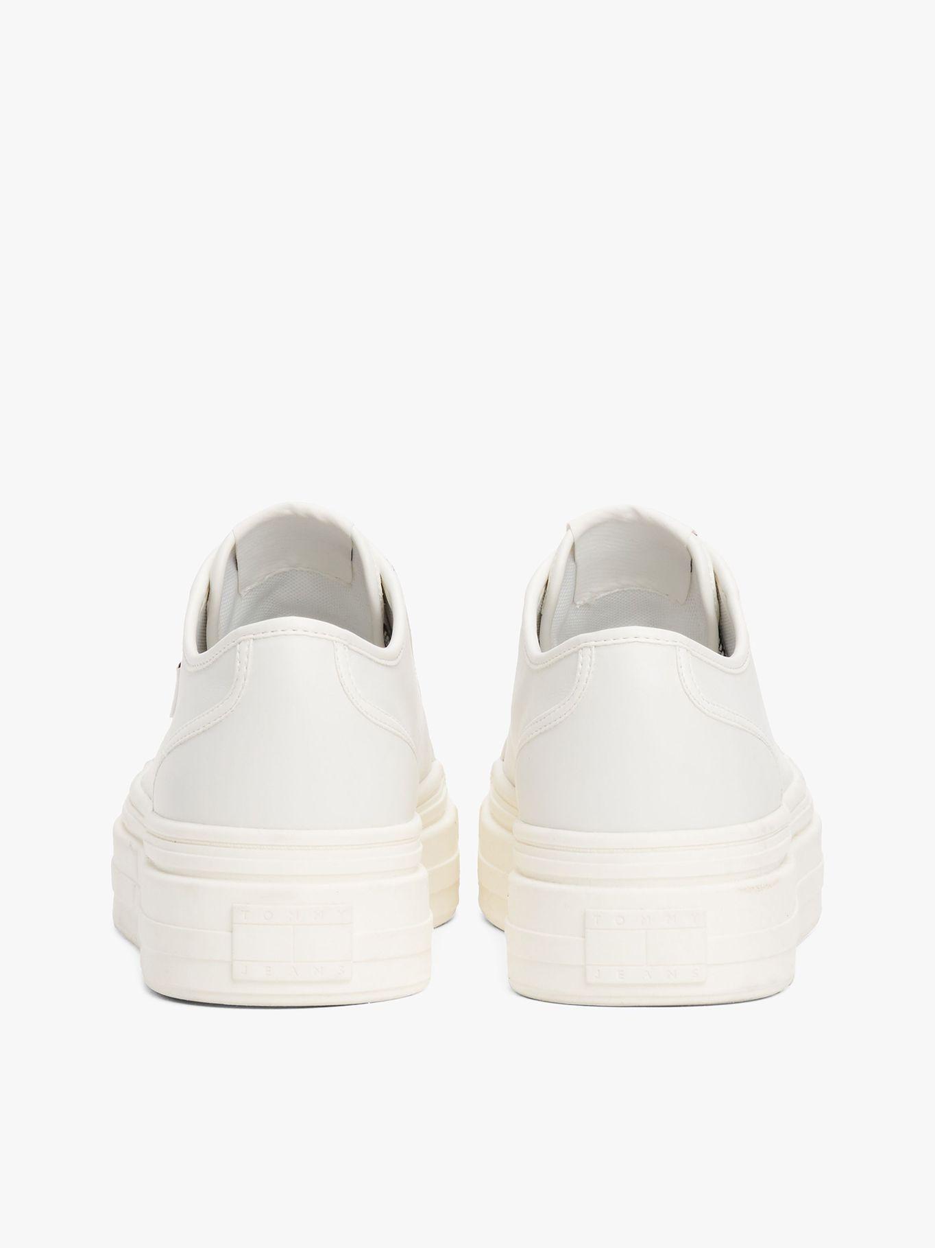 Zapatillas Foxing Vulcanizadas De Cuero Blanco Tommy Jeans-7