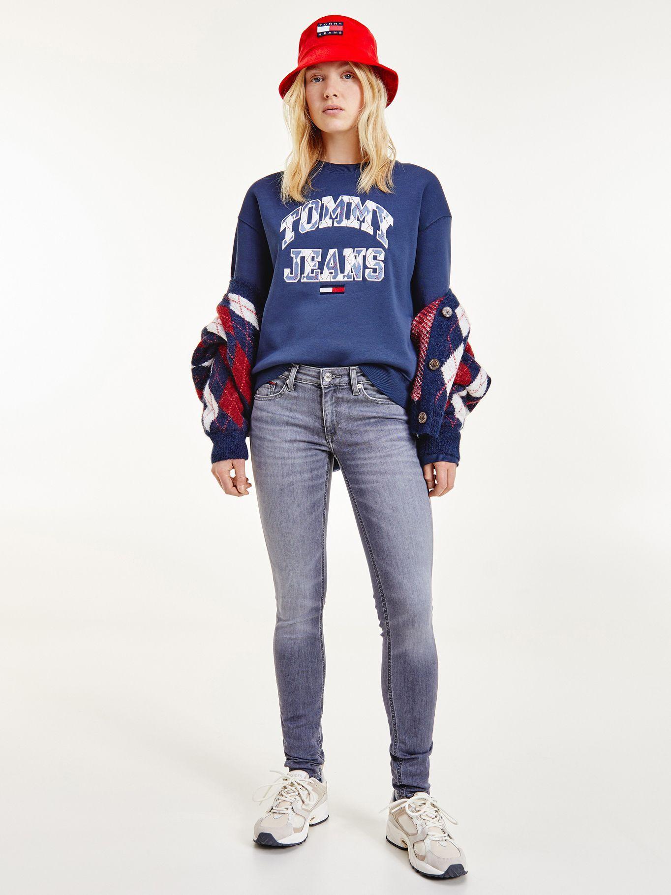 Polerón Logo Argyle Azul Tommy Jeans MY2-0