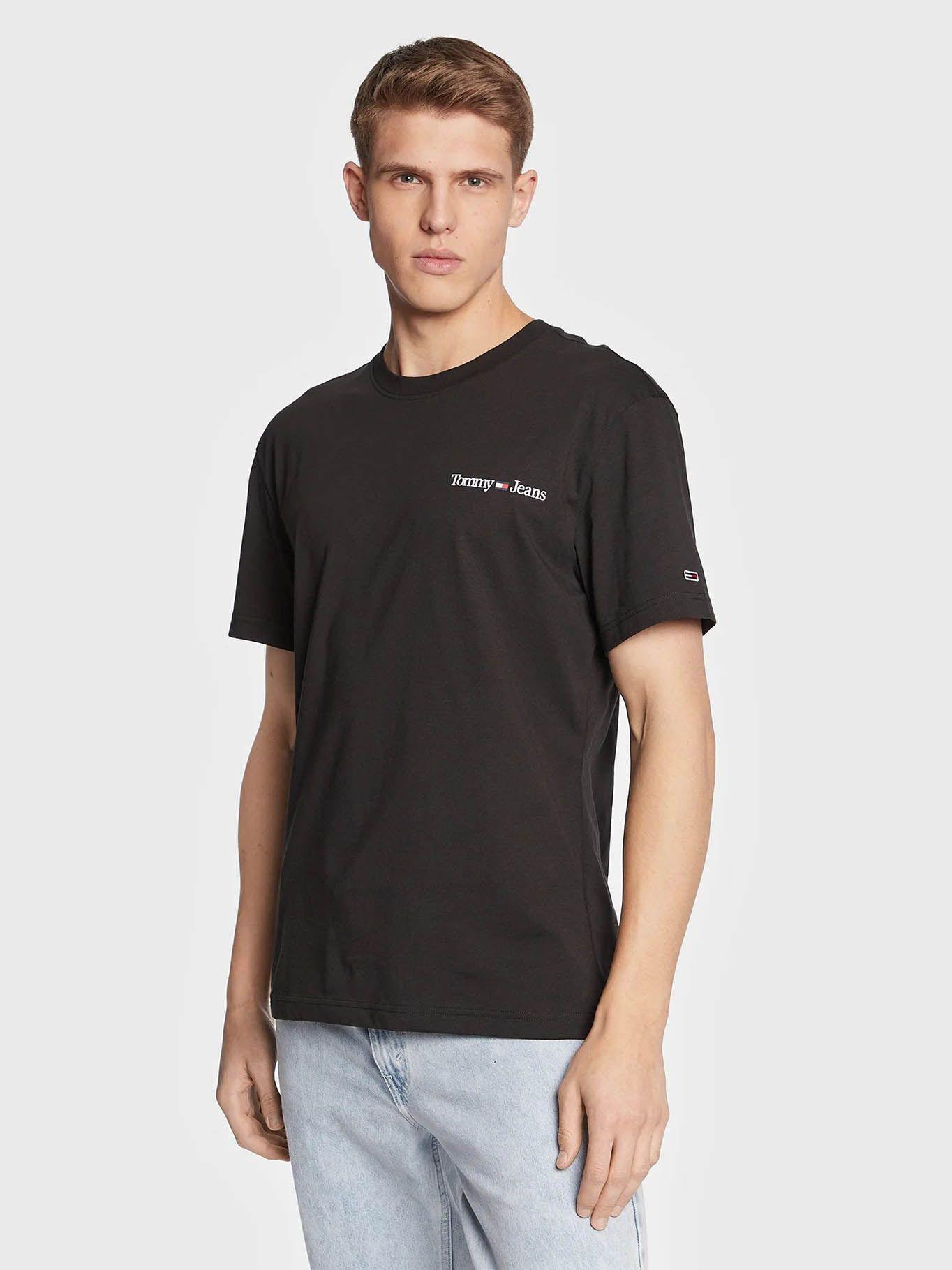 Polera Linear Back Logo Negro Tommy Jeans-0