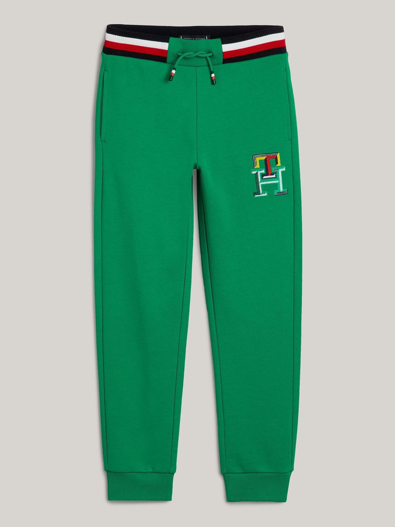 Jogger Con Logo Monogram Verde Tommy Hilfiger-4
