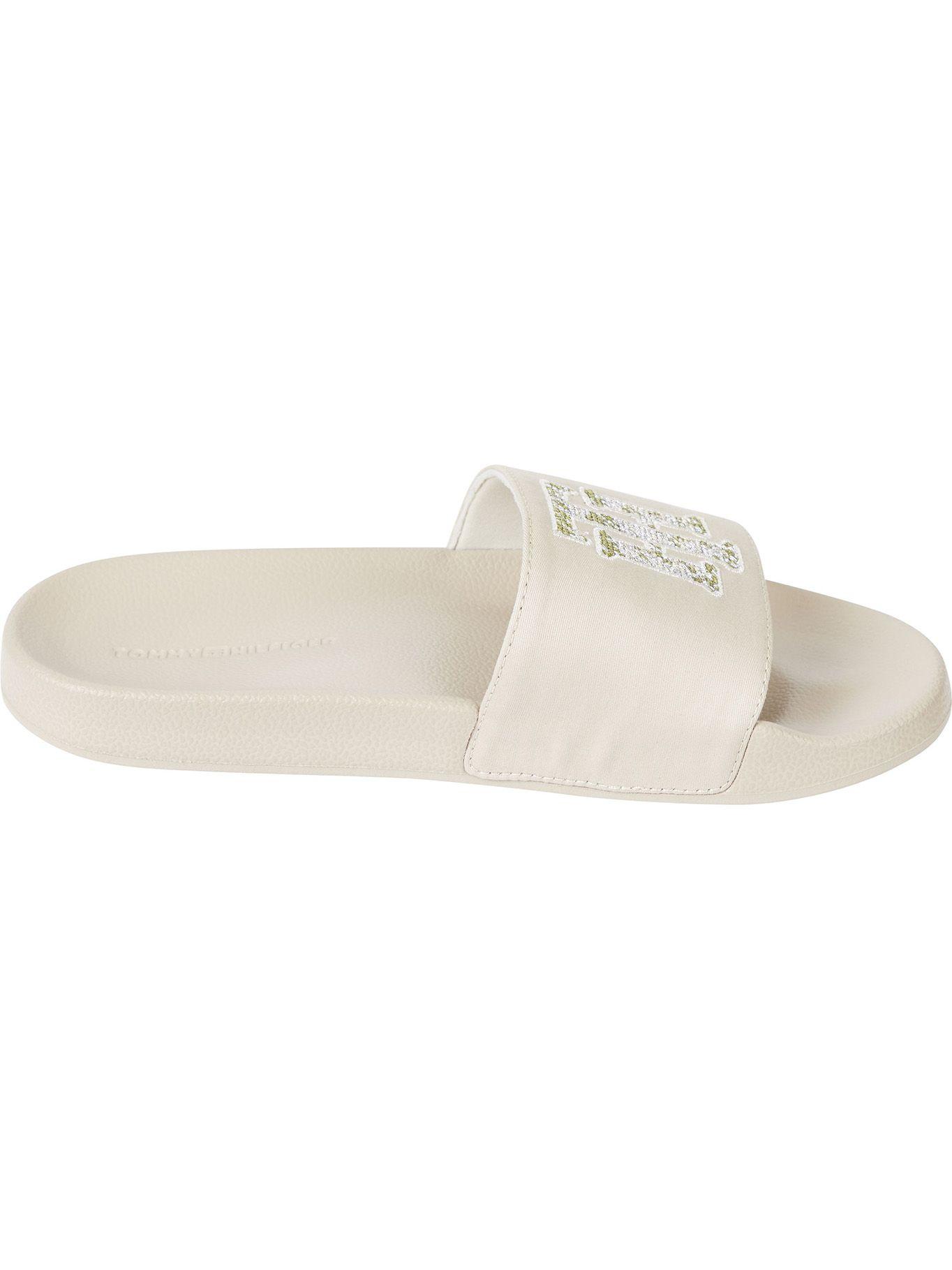 Sandalias Th Logo Beige Tommy Hilfiger-1