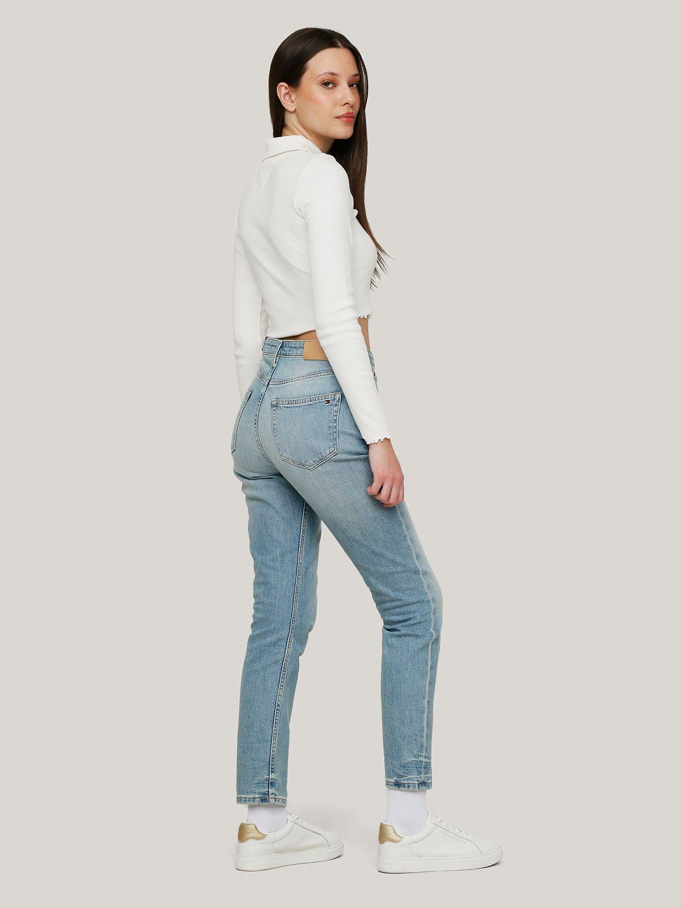 Polo Cropped Slim Fit Blanco Tommy Jeans-2