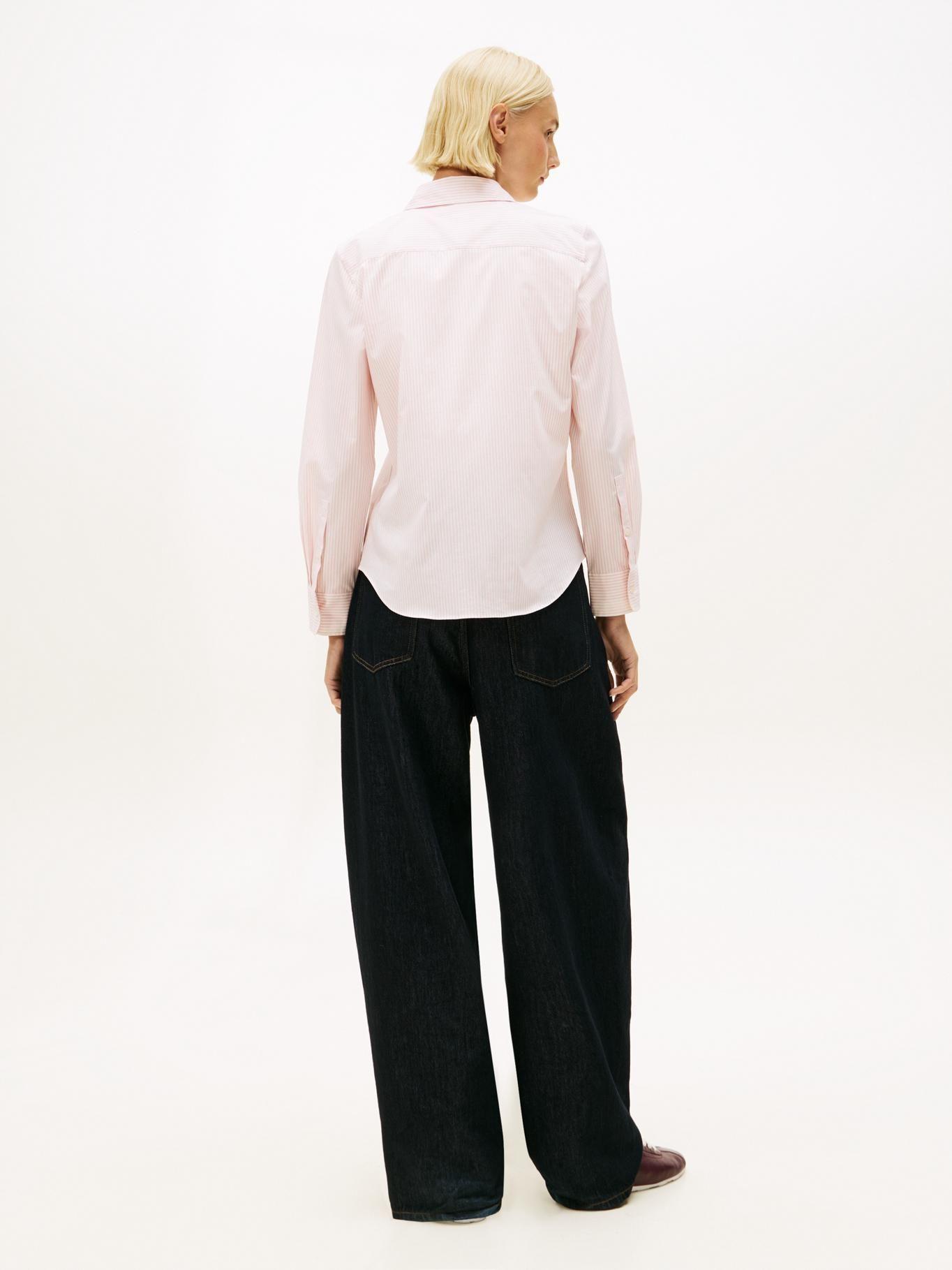 Camisa A Rayas Regular Fit Tommy Hilfiger Rosado-2