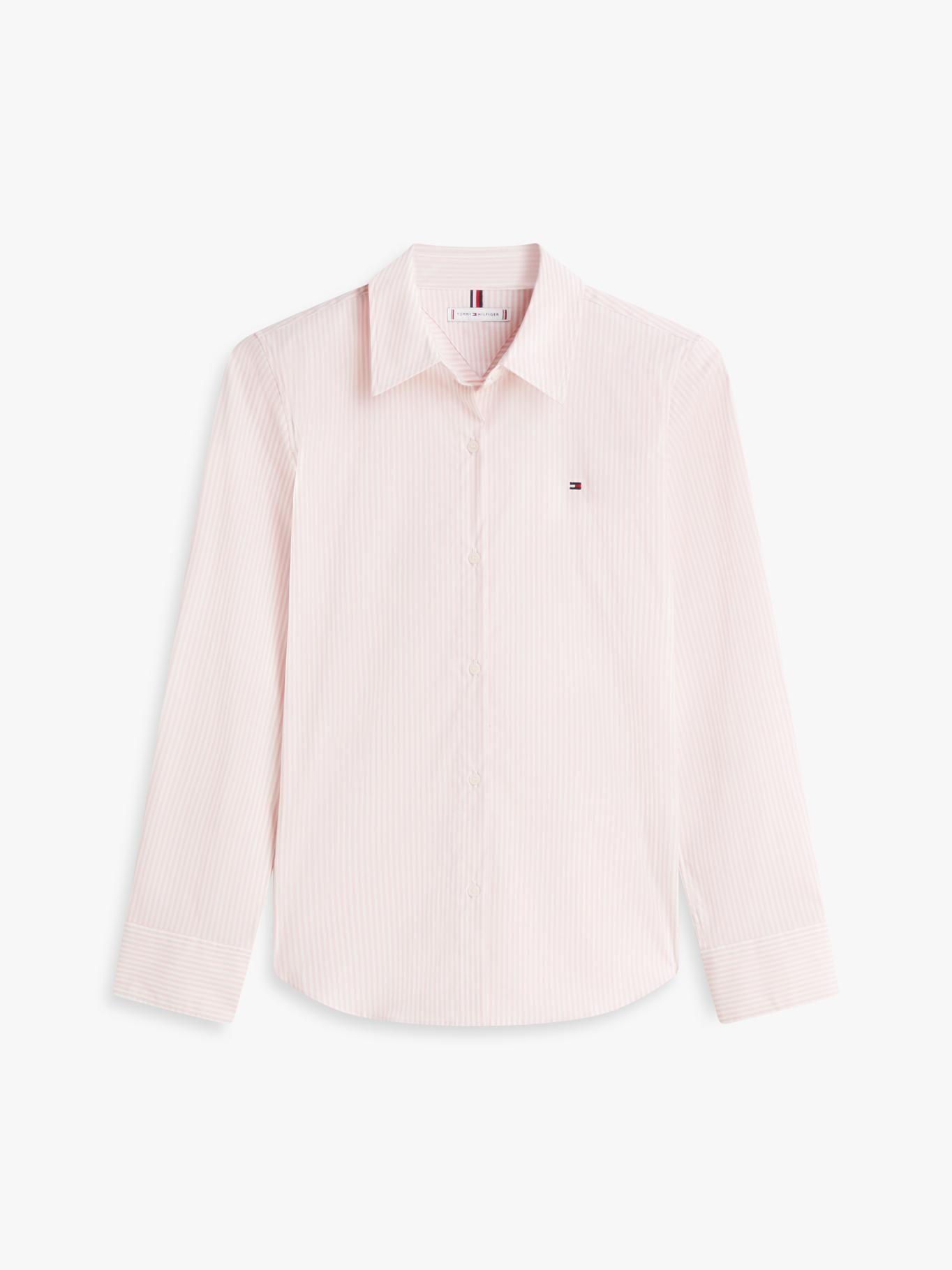 Camisa A Rayas Regular Fit Tommy Hilfiger Rosado-4