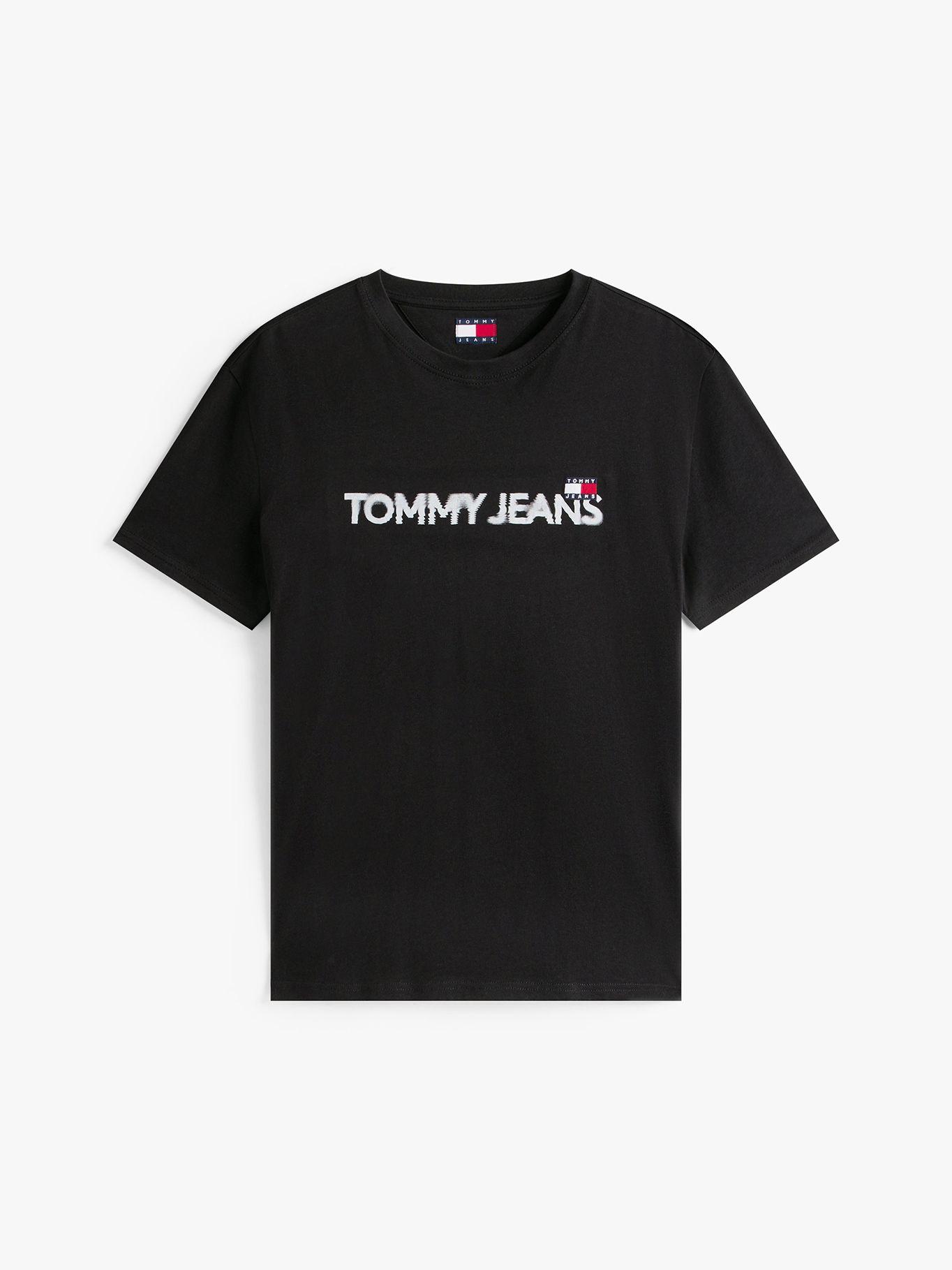 Polera Con Logo De Parche Negro BDS Tommy Jeans-4