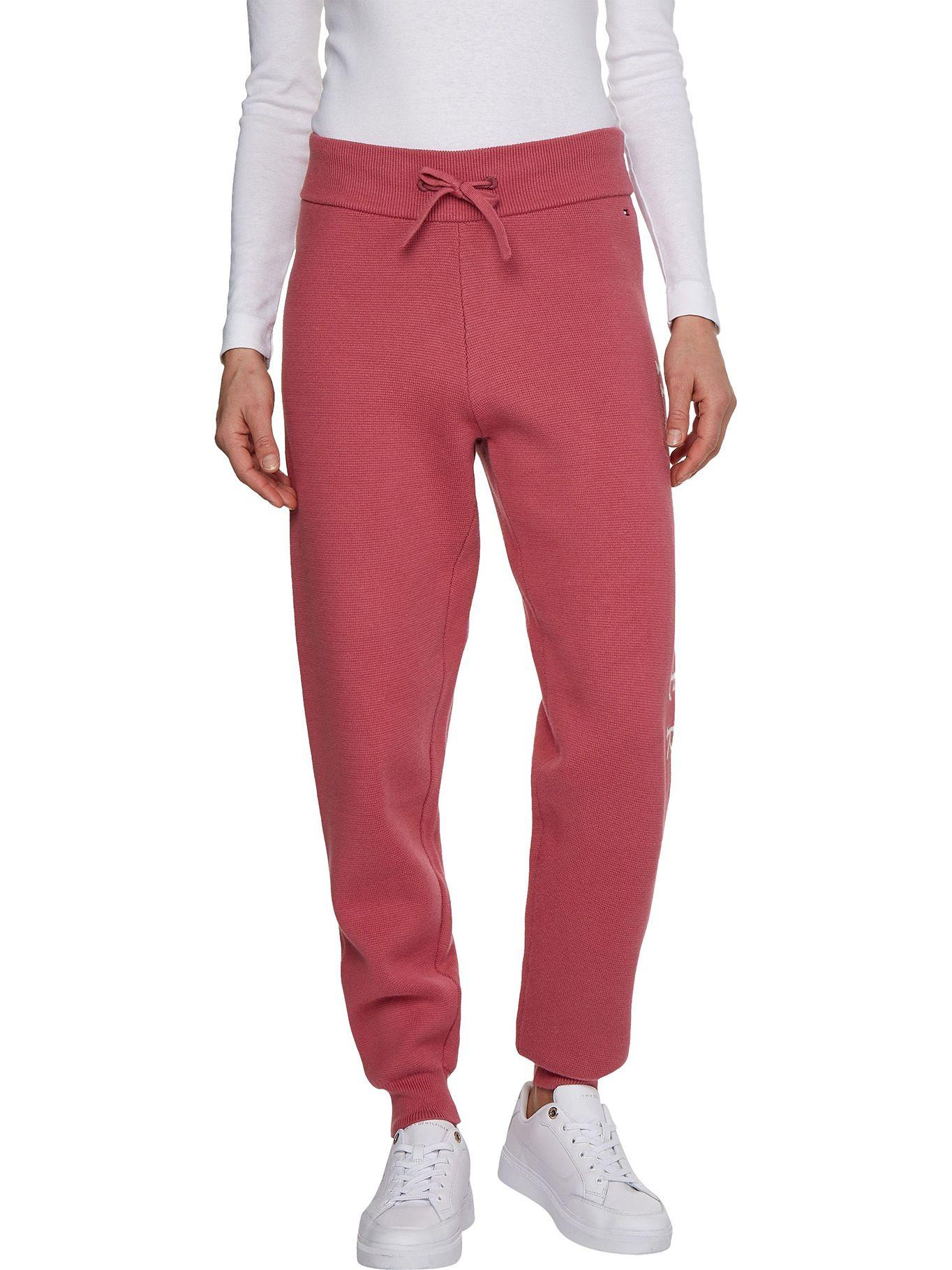 Joggers Cotton Graphic Logo Rosado Tommy Hilfiger-0