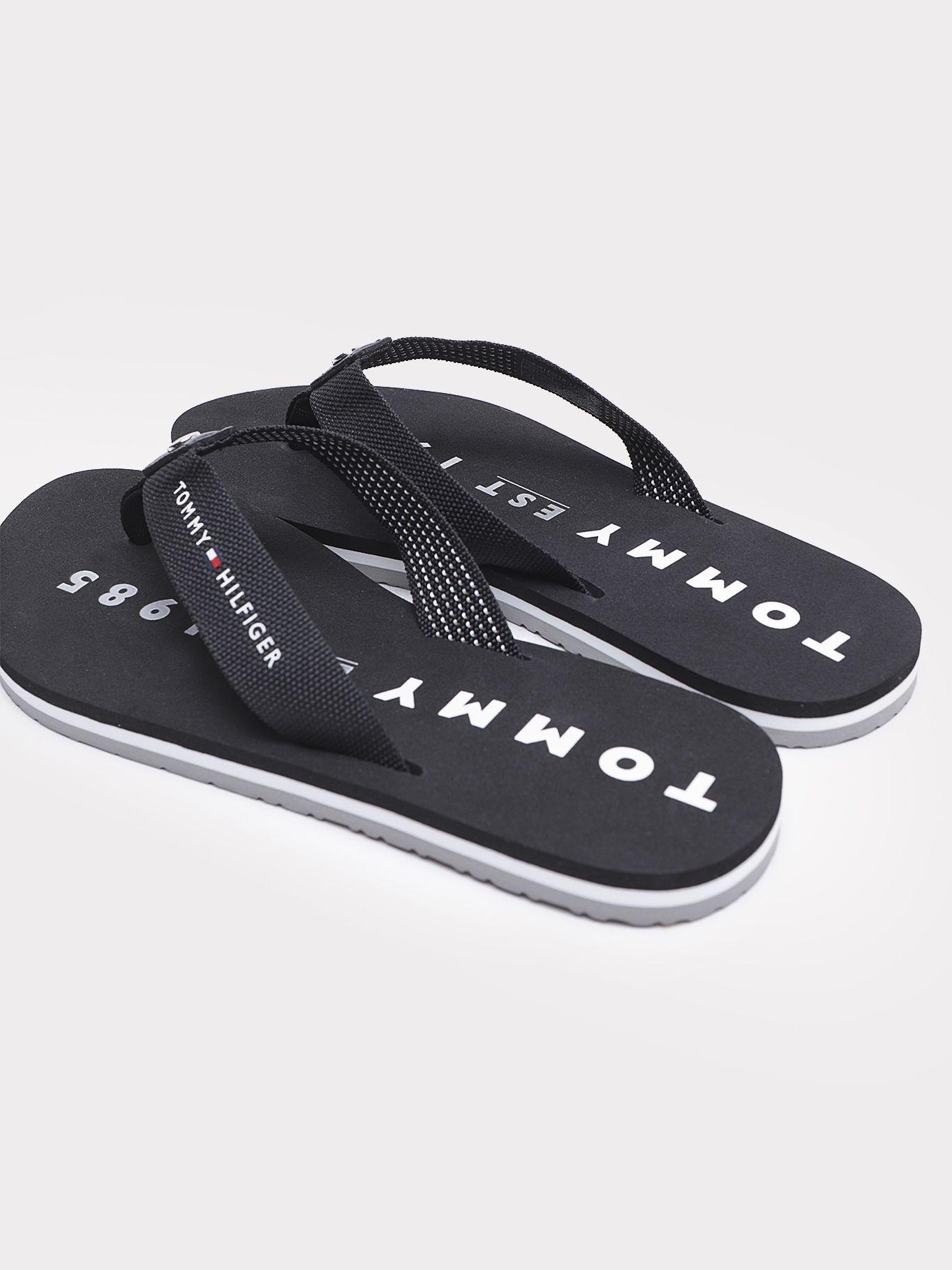 Sandalias De Playa Iconic Negro Tommy Hilfiger-1