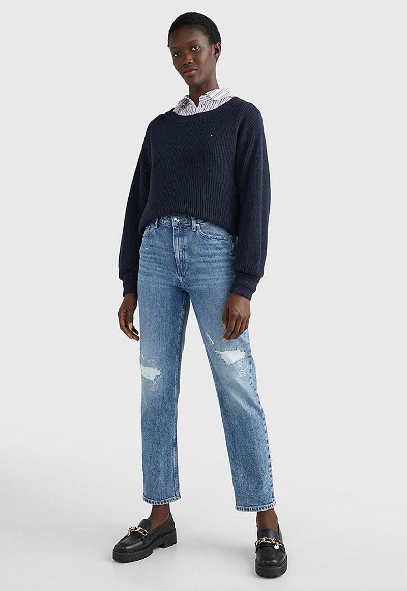 Jeans New Classic Straight Fit Azul Tommy Hilfiger-1