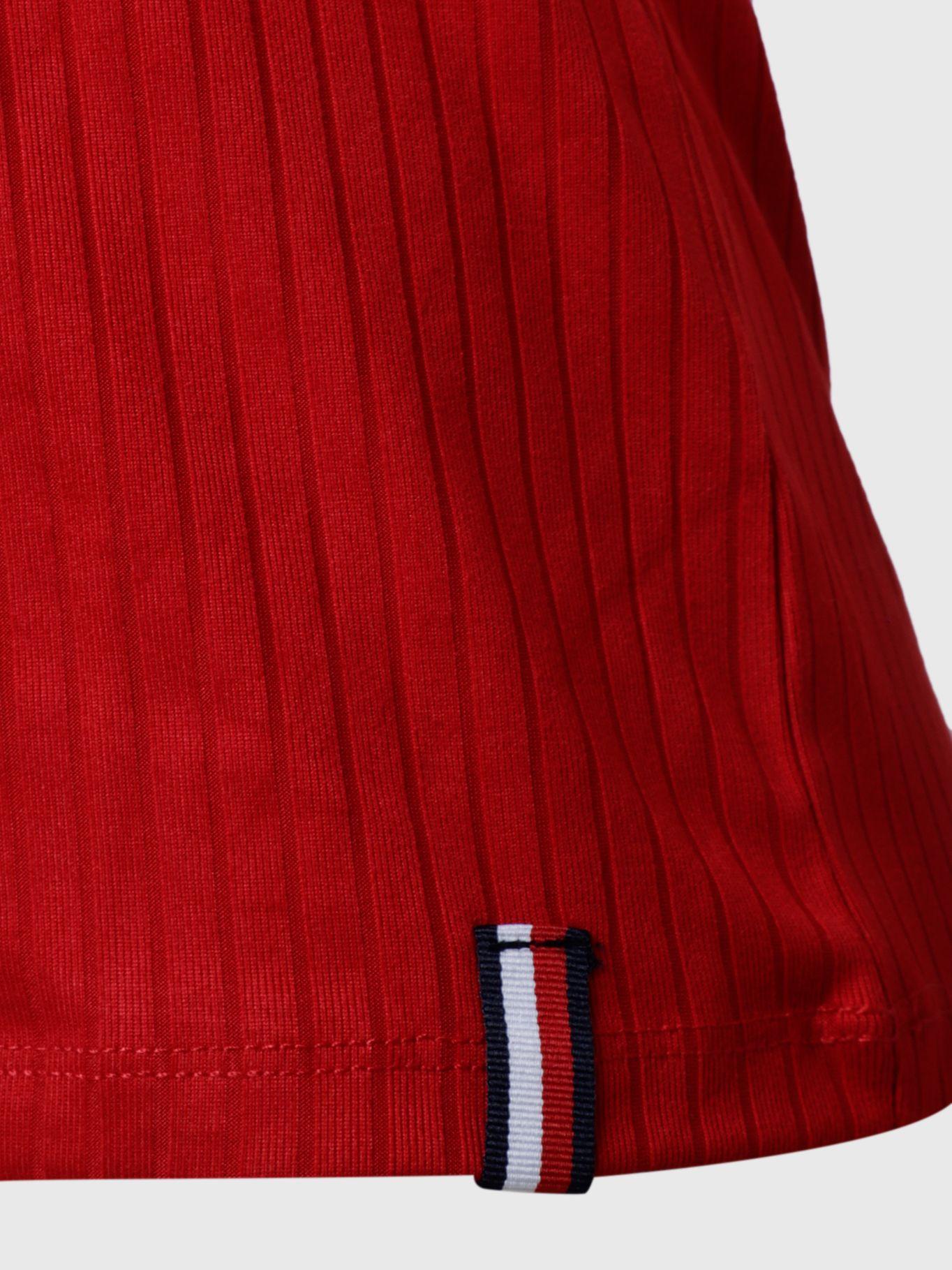 Polera Henley Con Logo Rojo Tommy Hilfiger-3