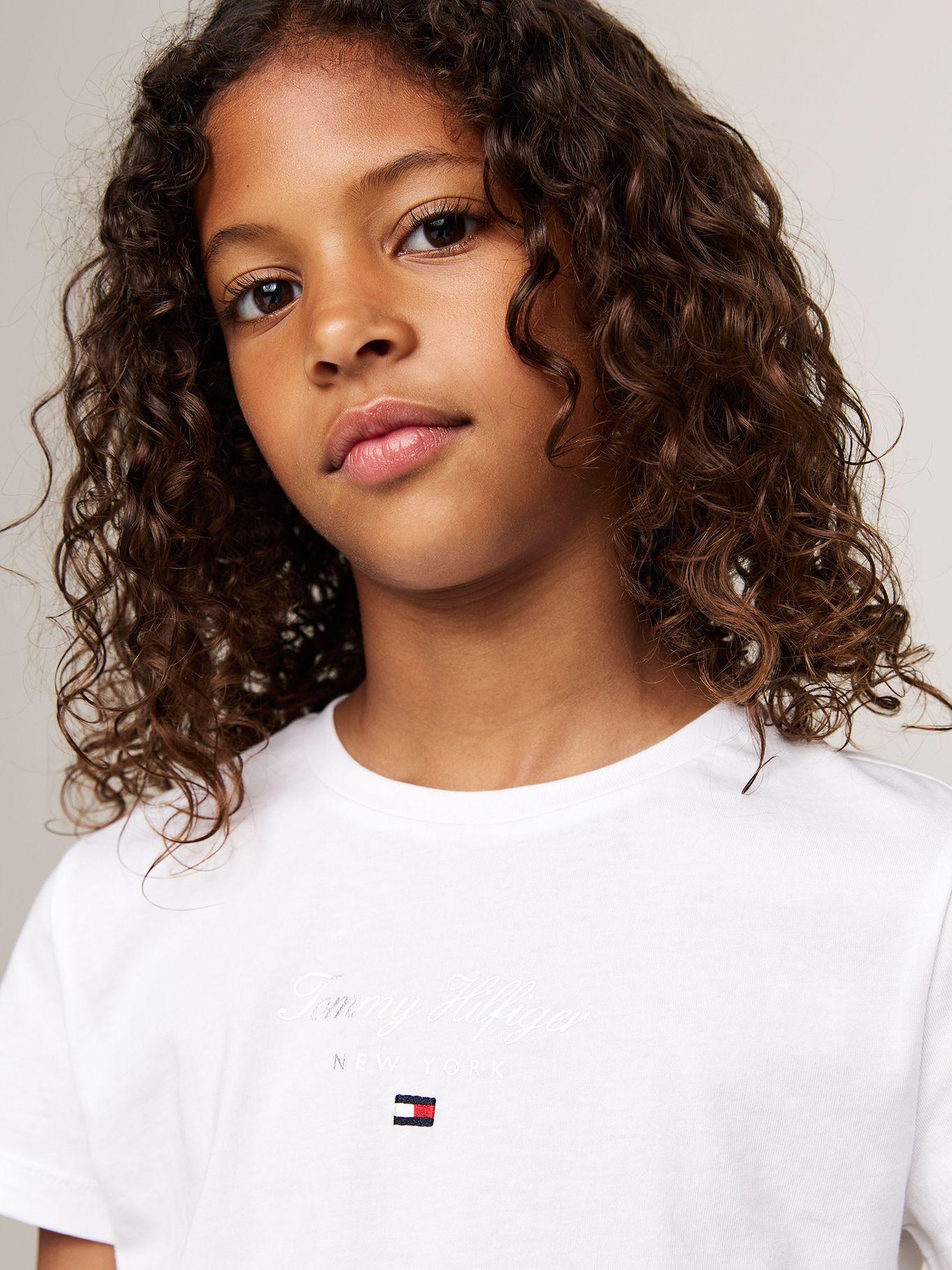 Polera De Niña Con Logo Nyc Blanco Tommy Hilfiger-3