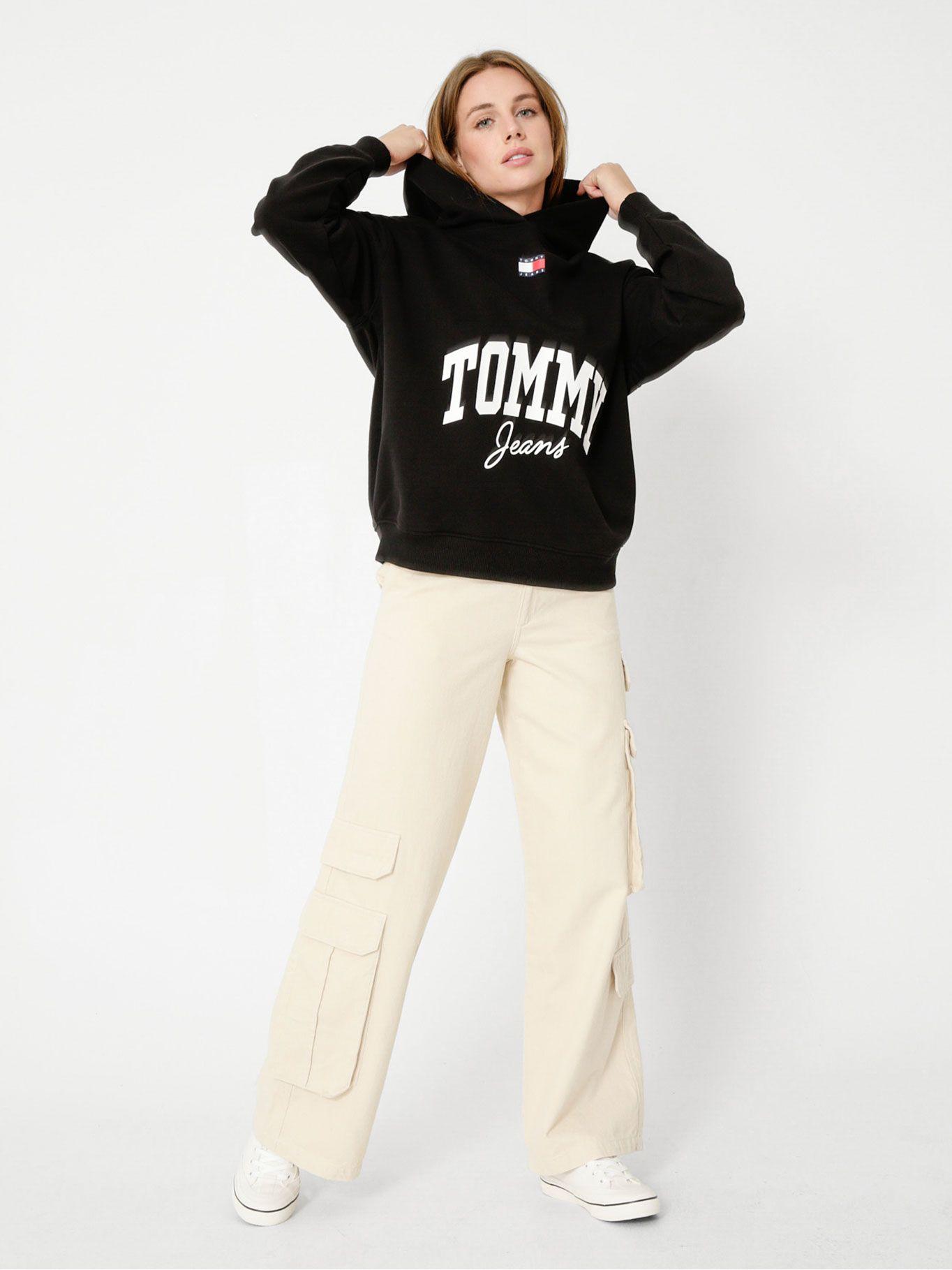 Polerón Hoodie Oversize College Negro Tommy Jeans-2