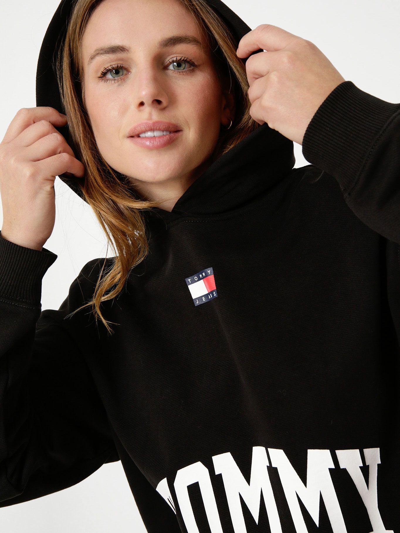 Polerón Hoodie Oversize College Negro Tommy Jeans-3