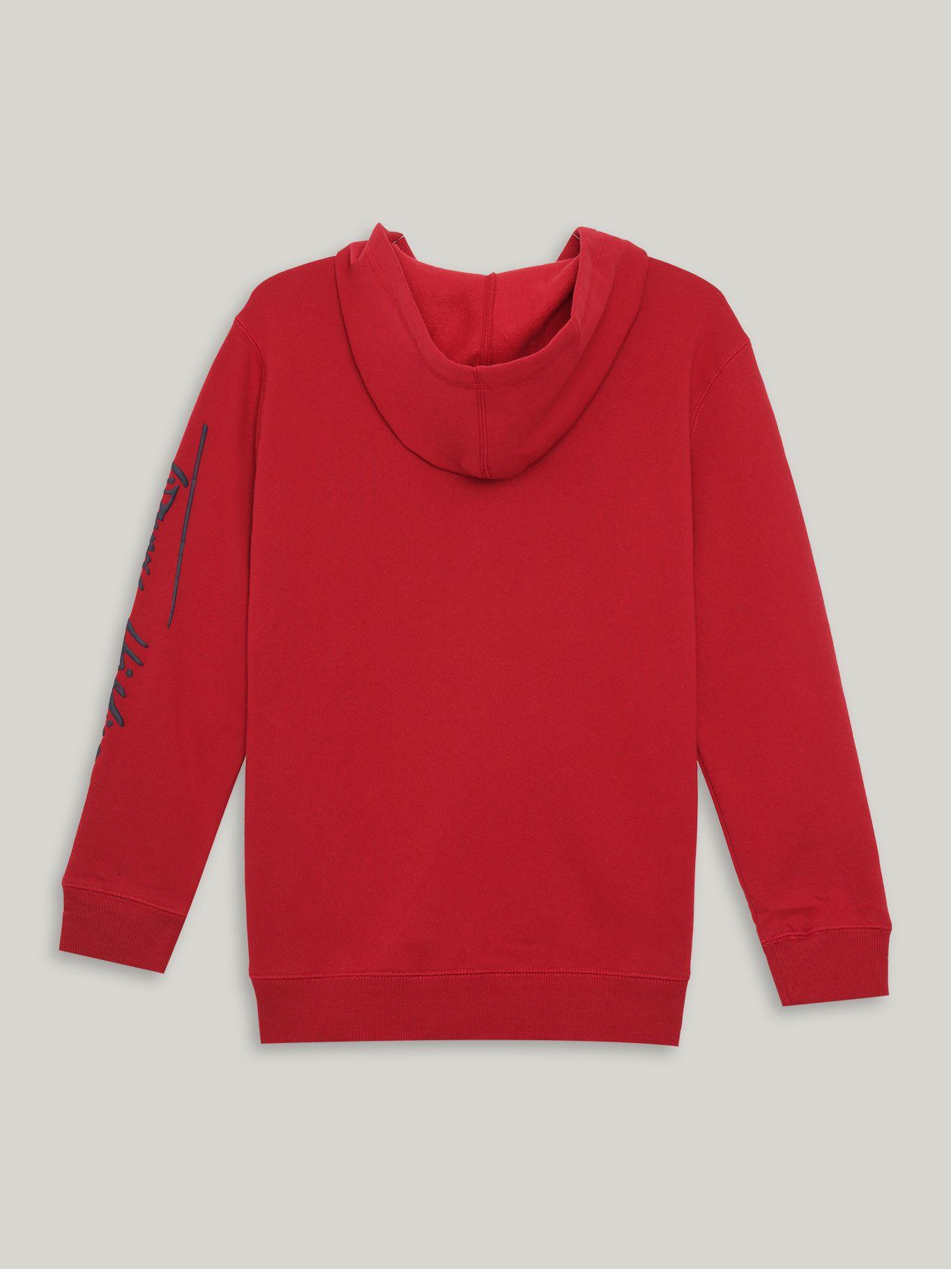 Polerón Hoodie De Niño Log Script Rojo Tommy Hilfiger-1