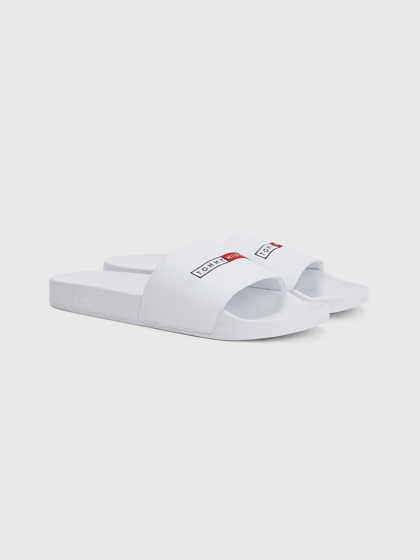 Sandalias Con Logo Block Color Blanco Tommy Hilfiger-0