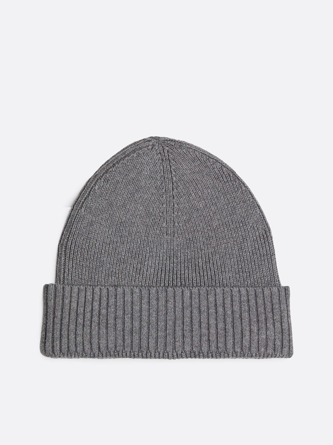 Gorro Solid Y Logo Gris Tommy Hilfiger-2