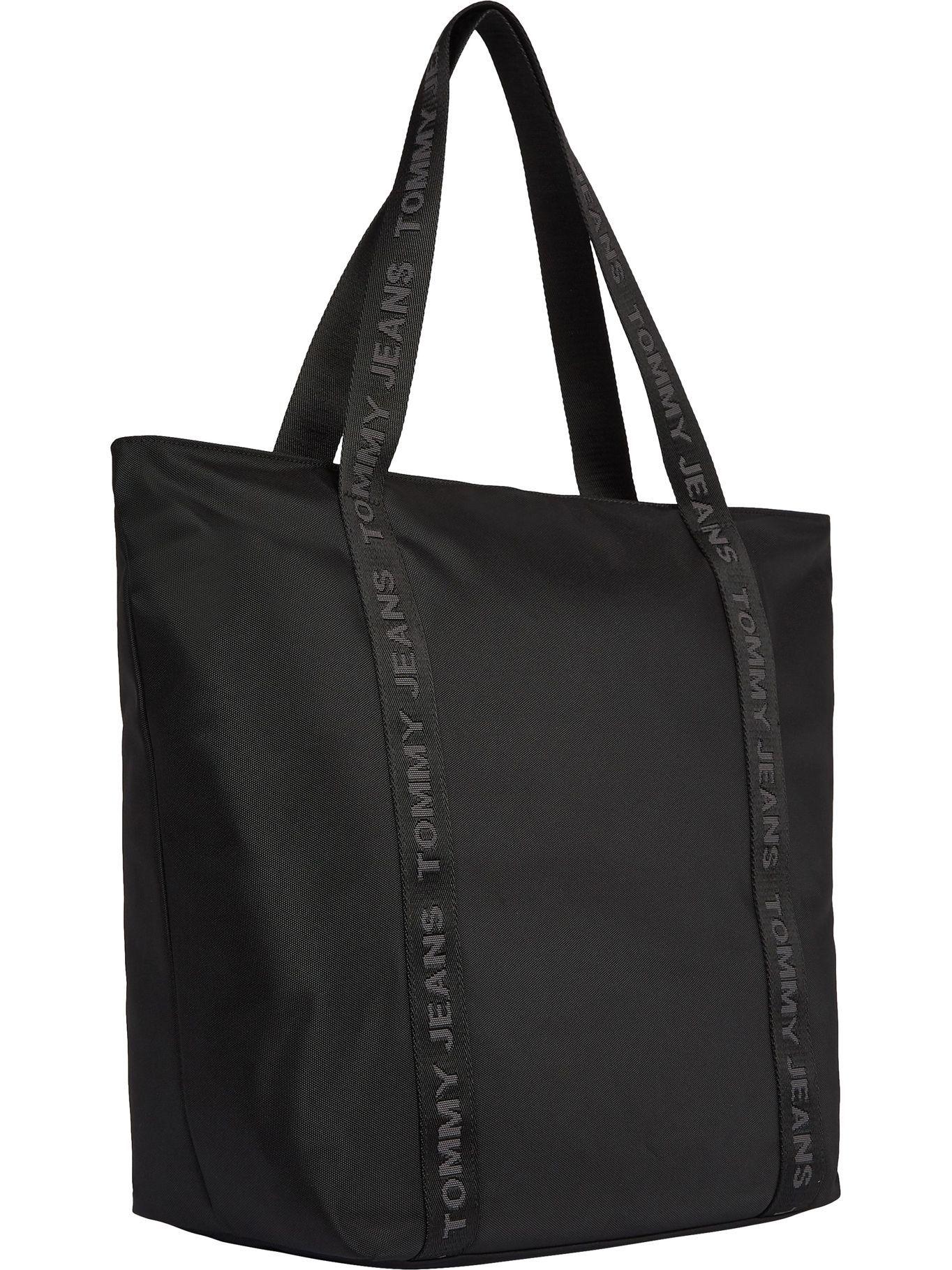 Bolso Tote Essential Con Logo Negro Tommy Hilfiger N22-1