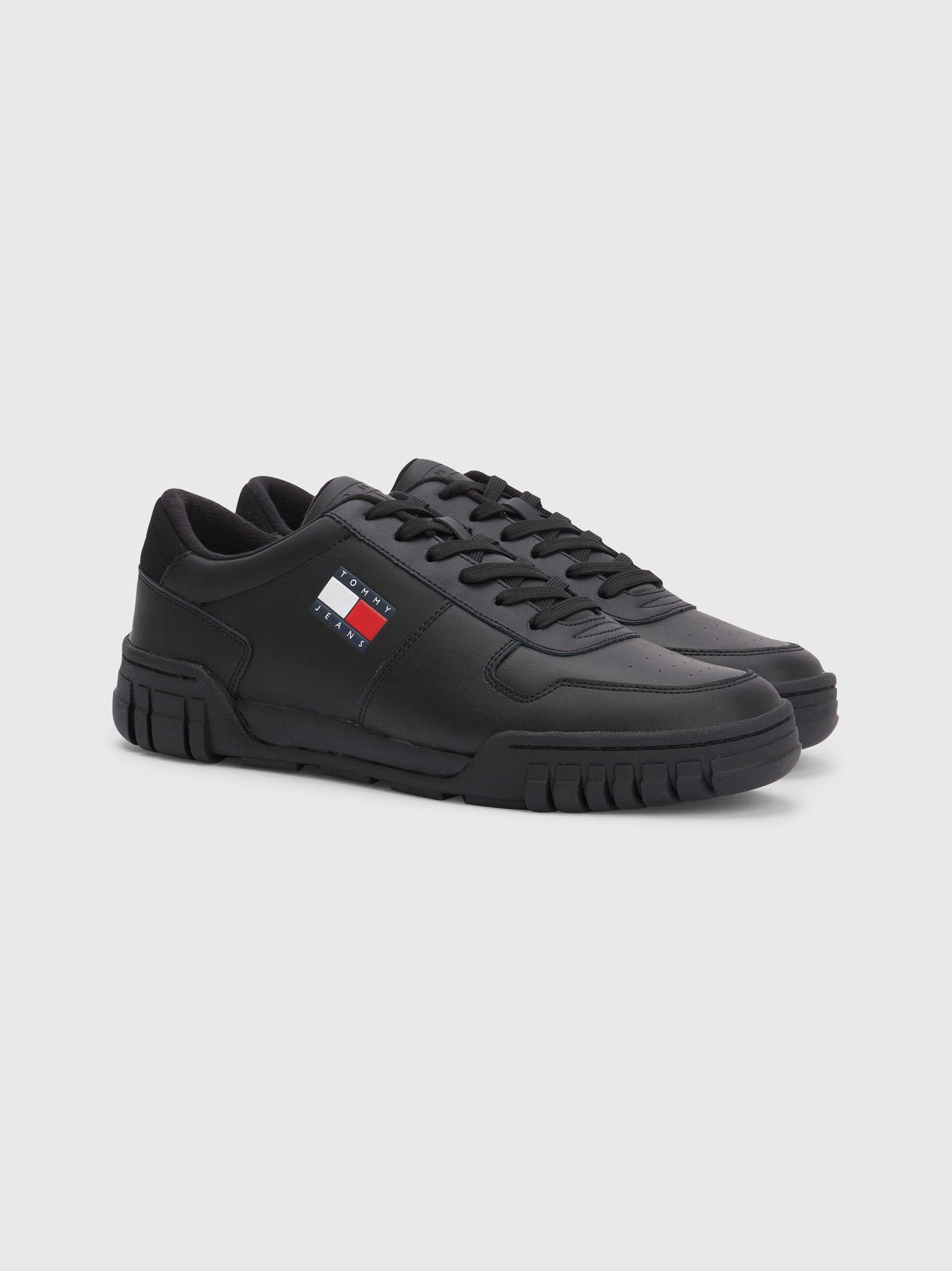 Zapatillas Retro De Cuero
 Negro Tommy Hilfiger-0
