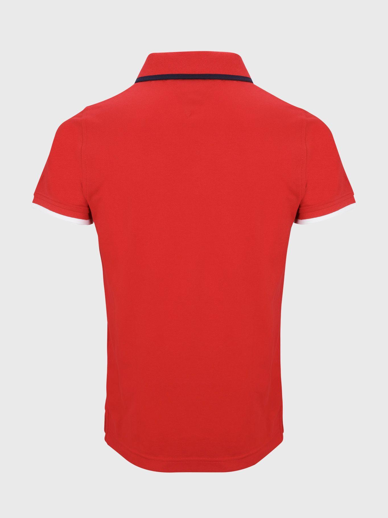 Polo Cotton Logo Slim Rojo Tommy Hilfiger M2-1