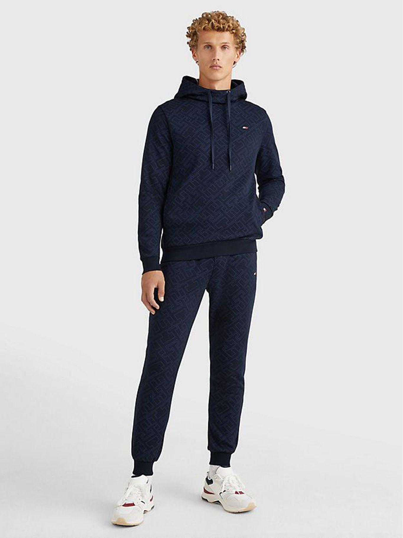 Polerón Sport Hoodie Monogram Azul Tommy Hilfiger-1