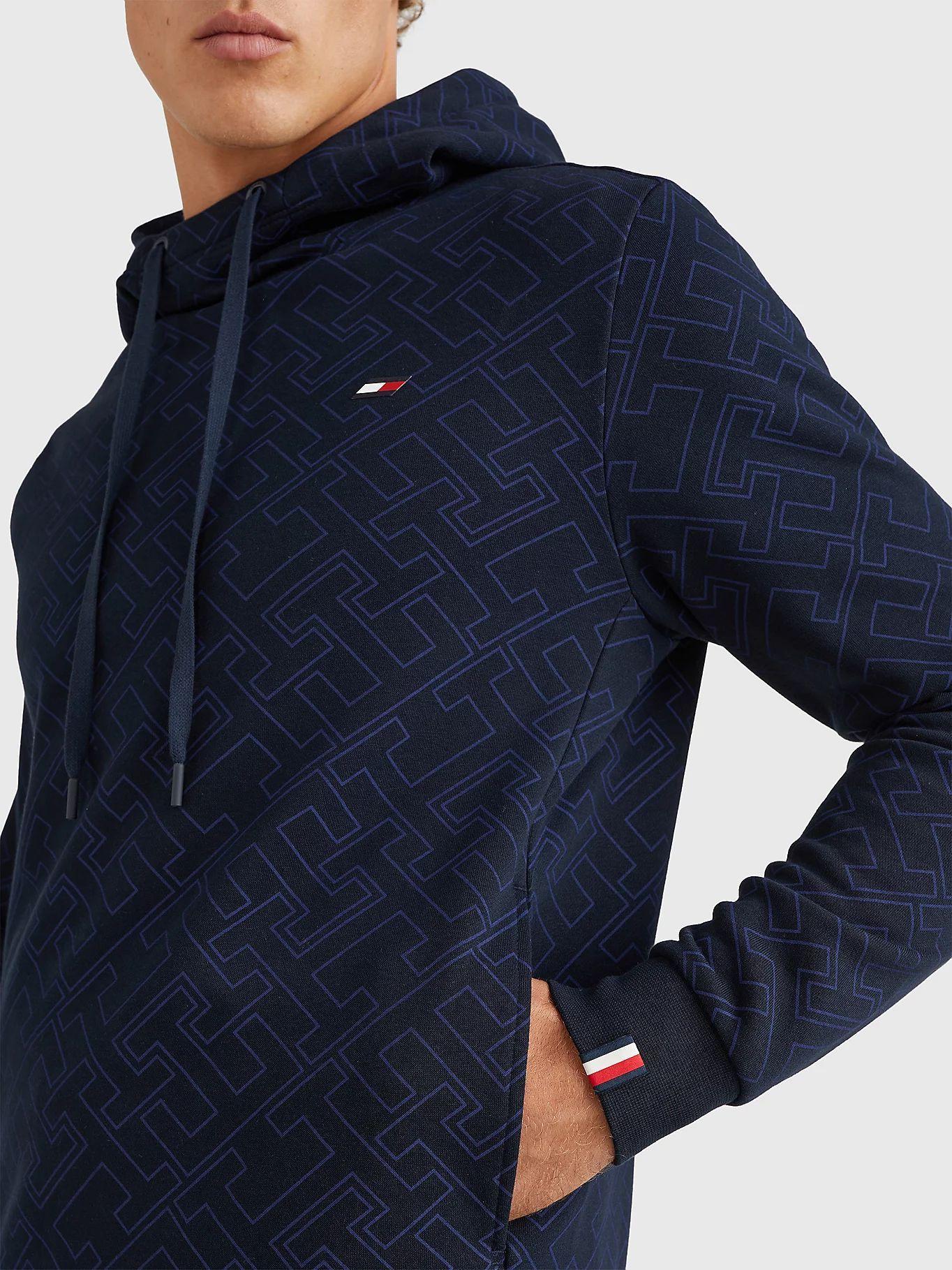 Polerón Sport Hoodie Monogram Azul Tommy Hilfiger-3