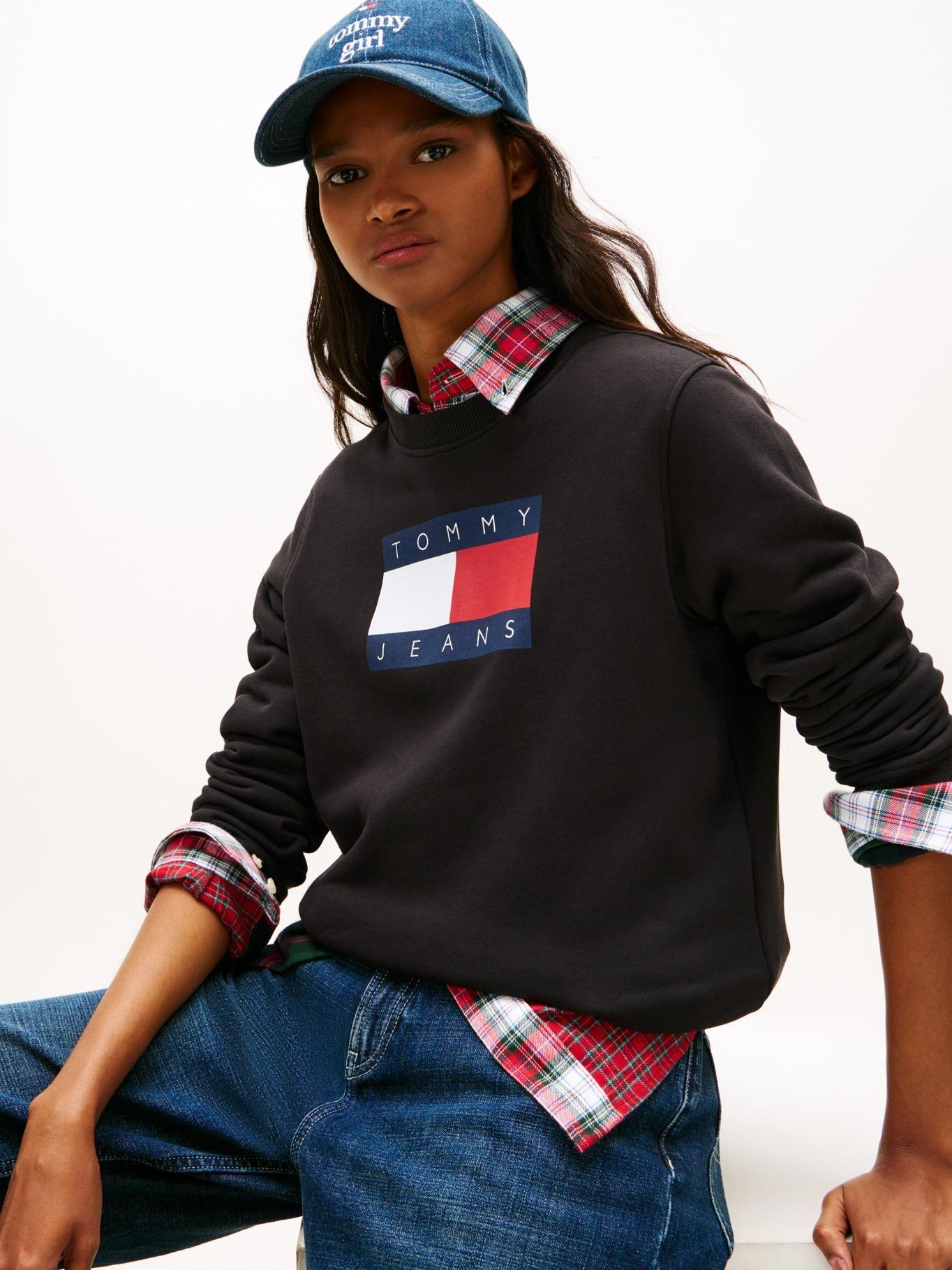 Polerón Con Logo Tonal Tommy Jeans Negro-3