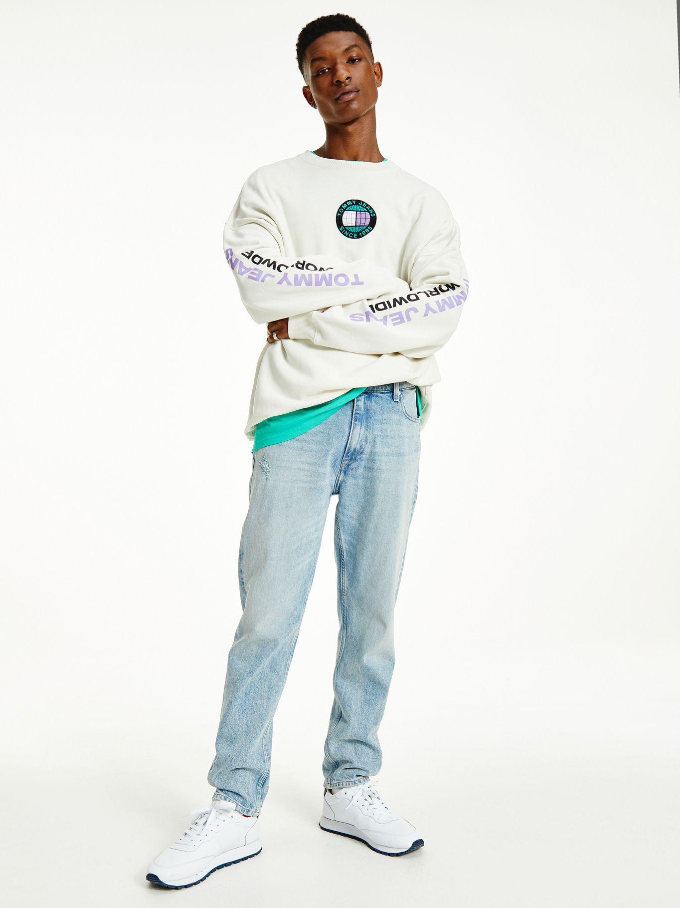 Polerón Logos Unity Crema Tommy Jeans MY2-0