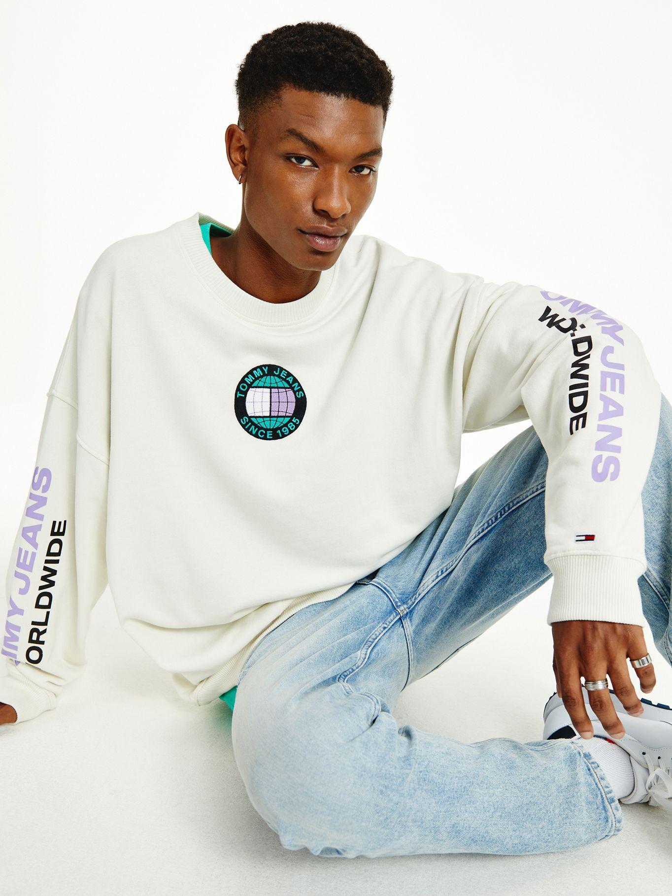 Polerón Logos Unity Crema Tommy Jeans MY2-2