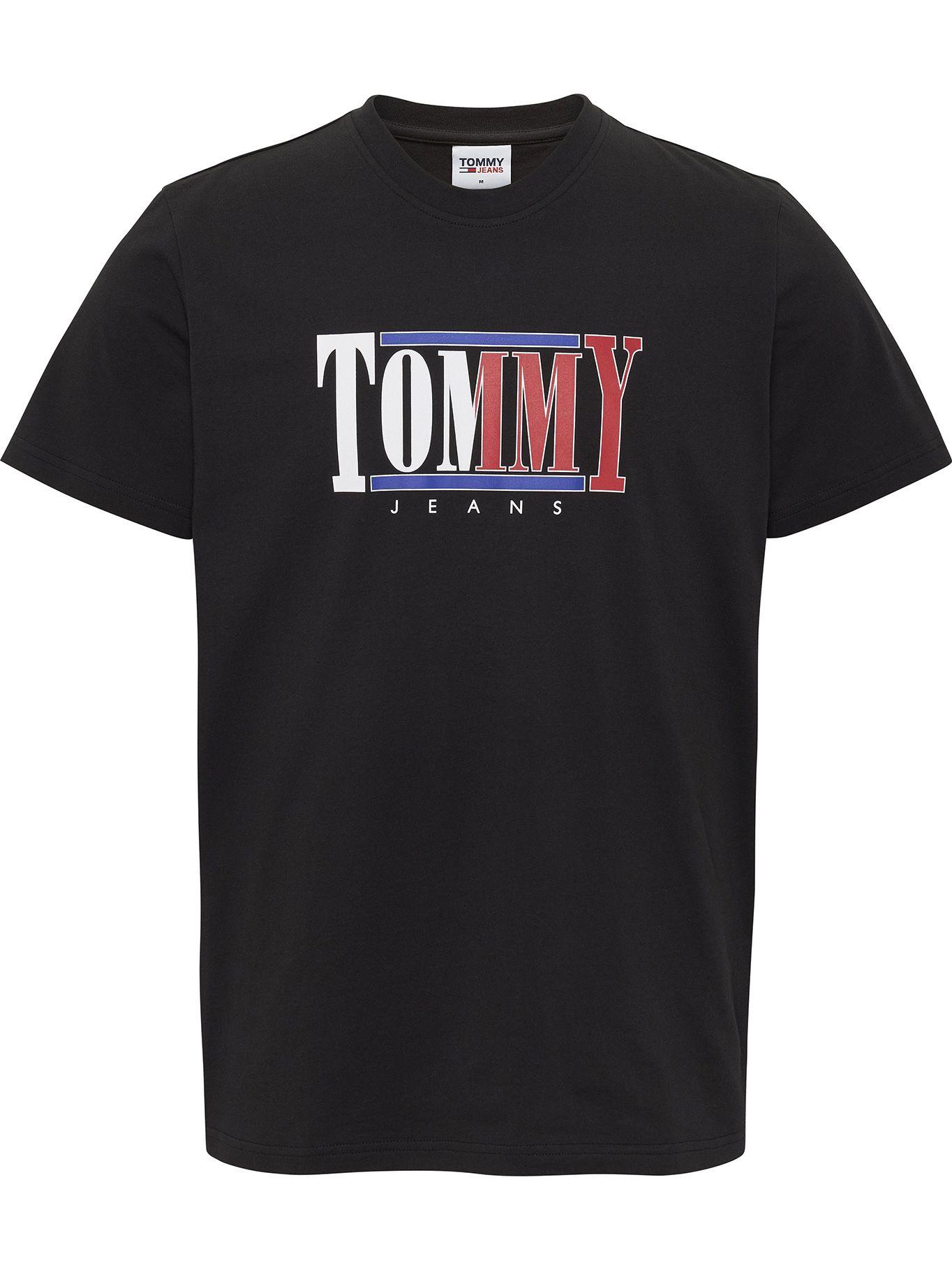 Polera Centered Logo Negro Tommy Jeans-0