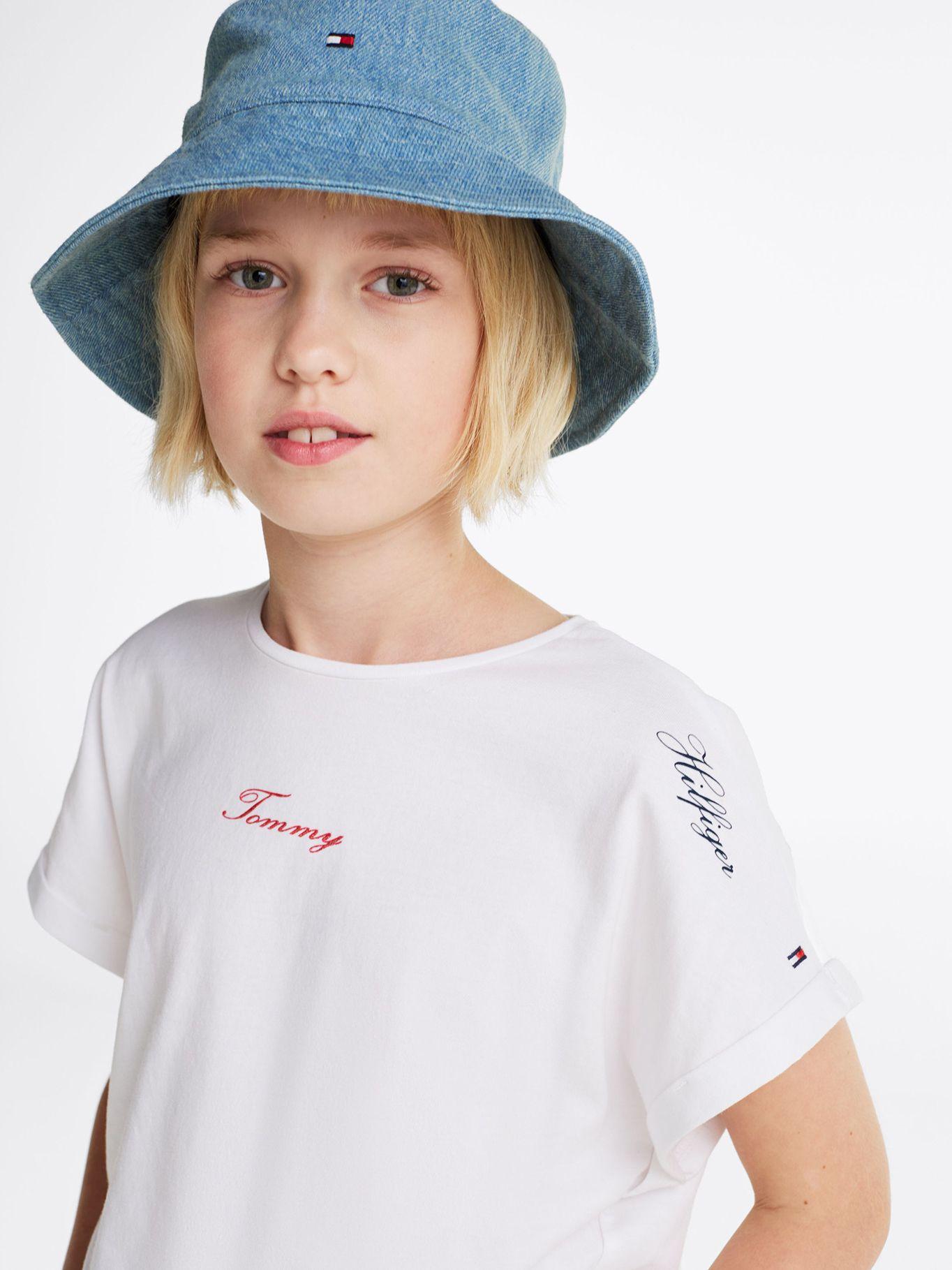 Polera Con Logo Bordado YBR Blanco Tommy Hilfiger-3