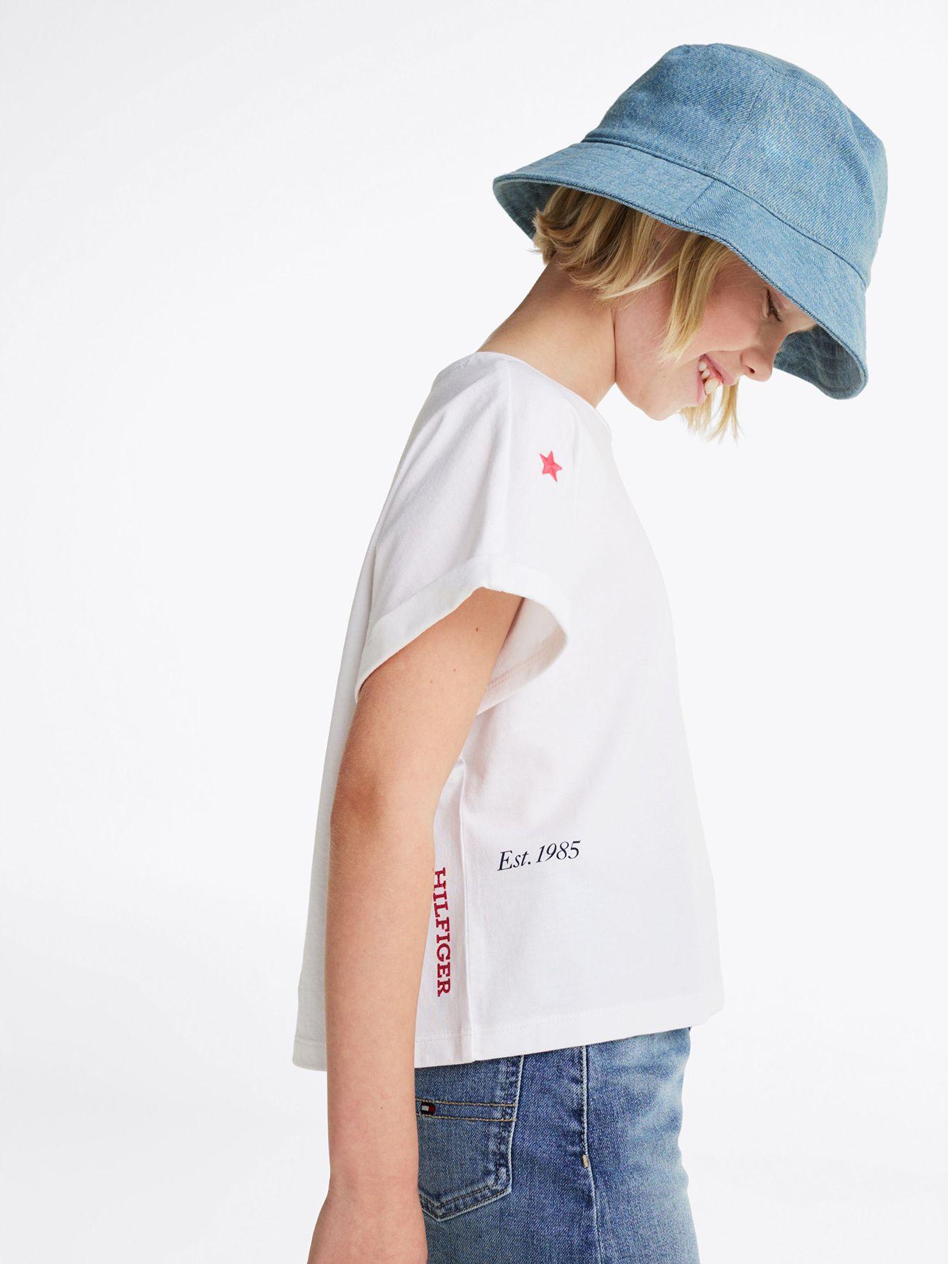 Polera Con Logo Bordado YBR Blanco Tommy Hilfiger-4