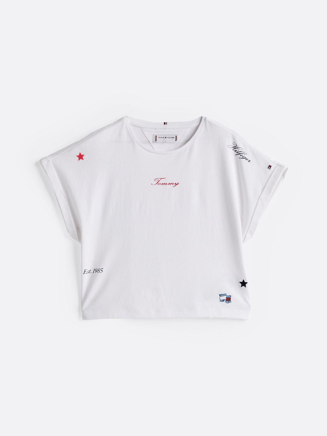 Polera Con Logo Bordado YBR Blanco Tommy Hilfiger-5