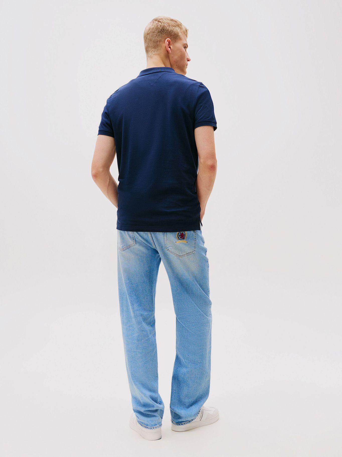 Polo Placket Logo Slim Fit Azul Tommy Jeans-2