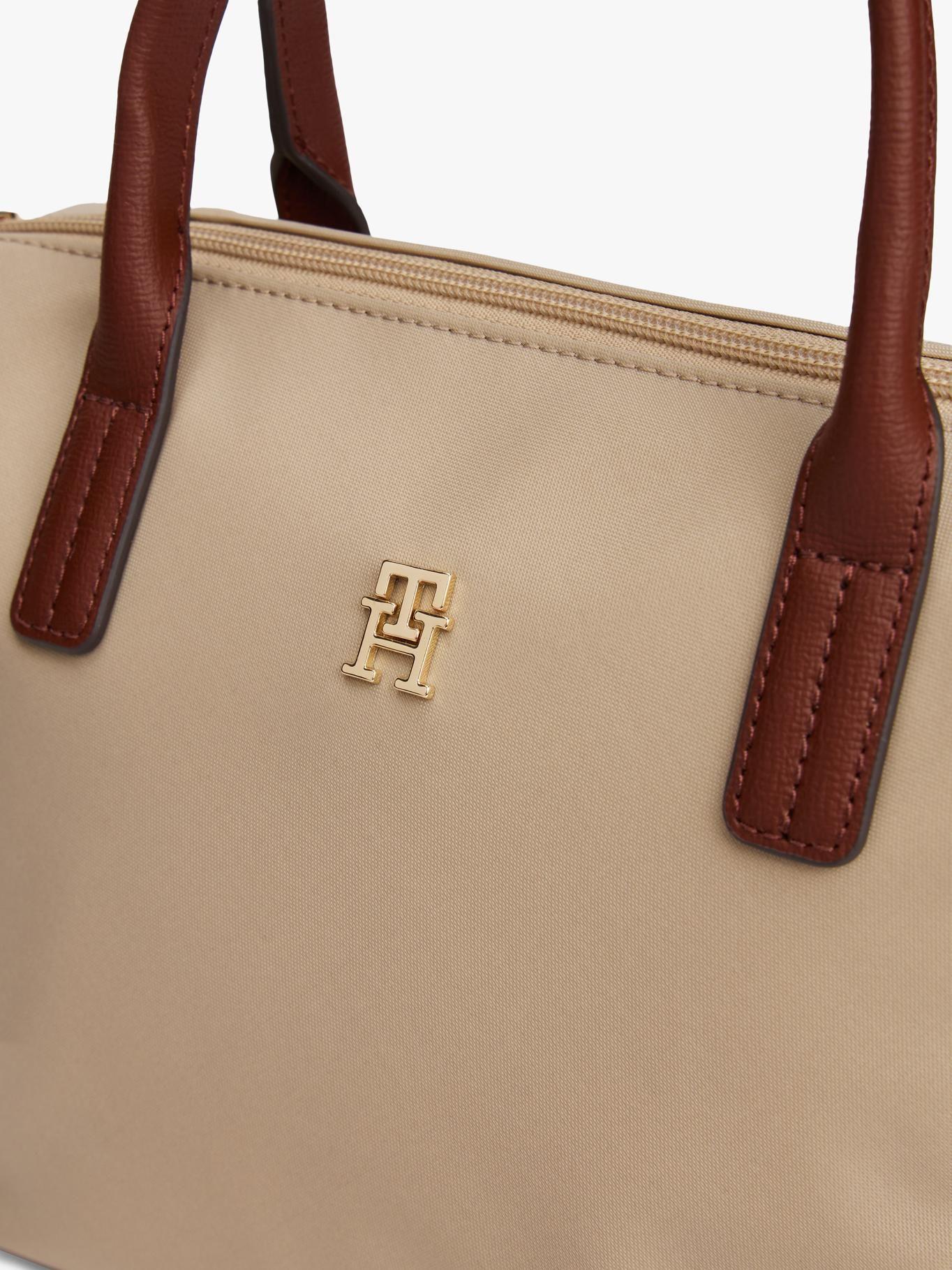Tote Popette Con Logo Beige Tommy Hilfiger-4