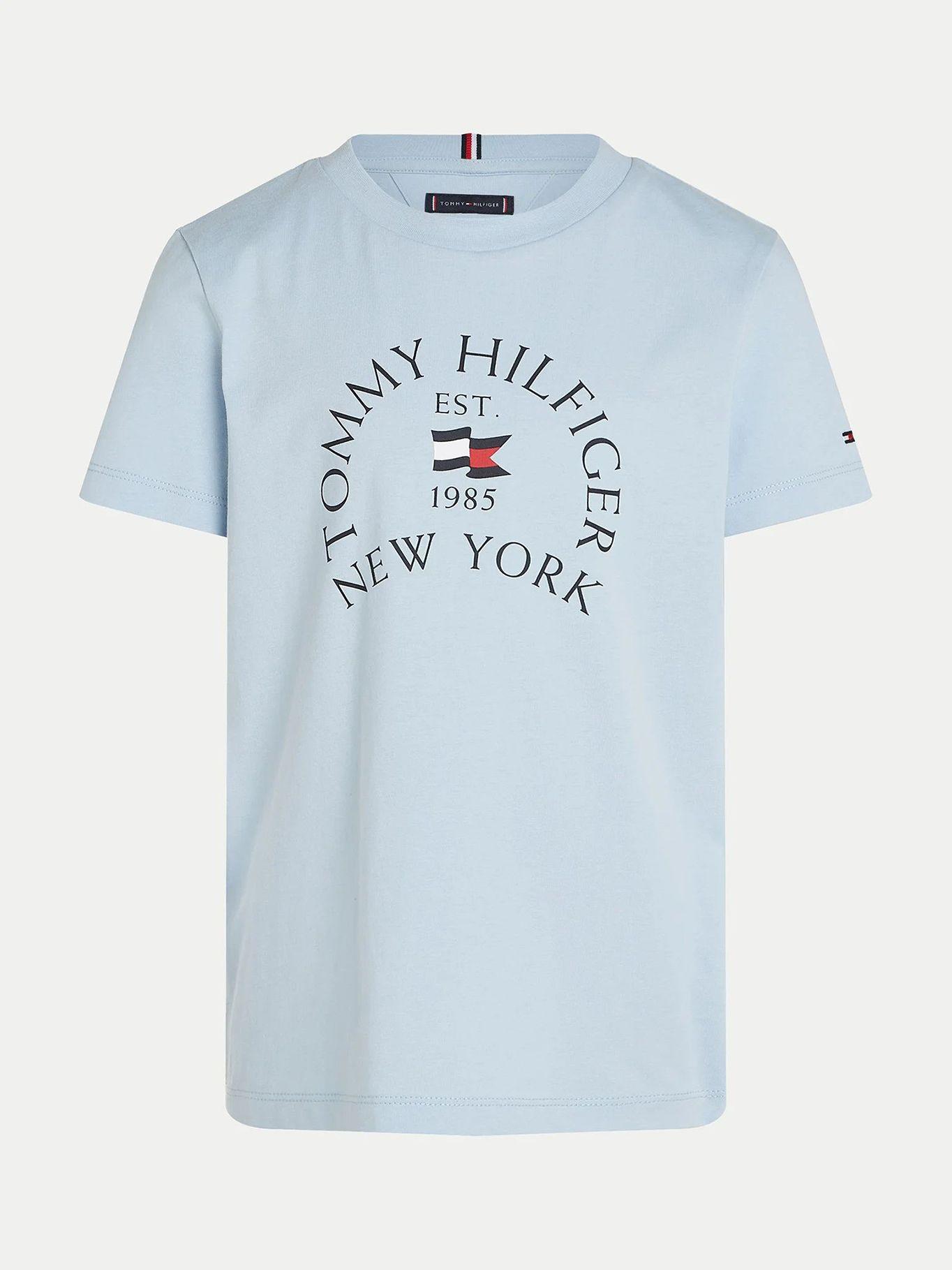 Polera De Niño Con Logo Náutico Celeste Tommy Hilfiger-3