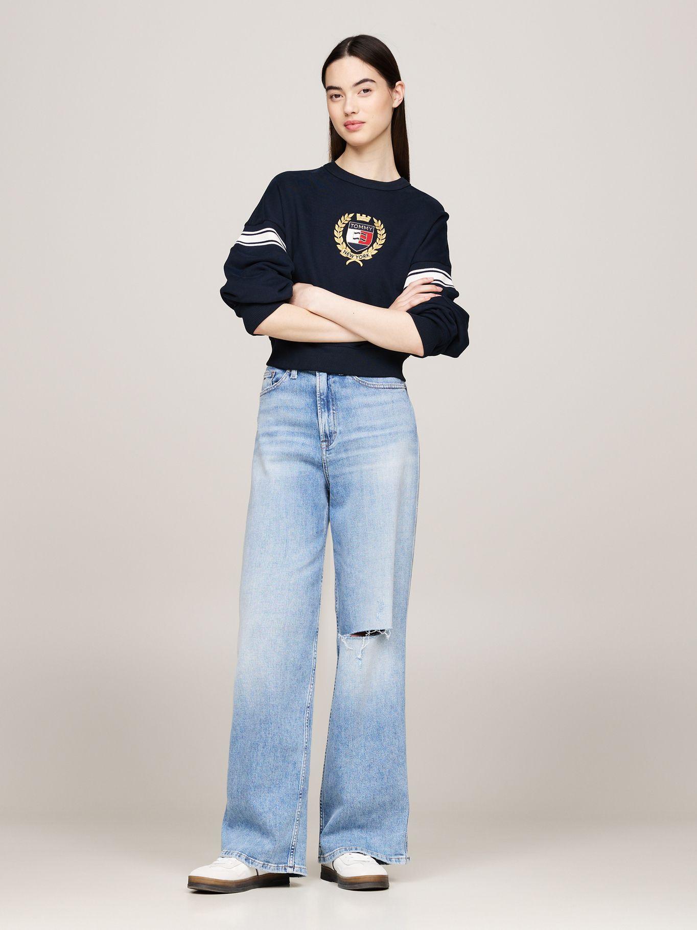 Polerón Crest Preppy Logo Azul Tommy Hilfiger-1