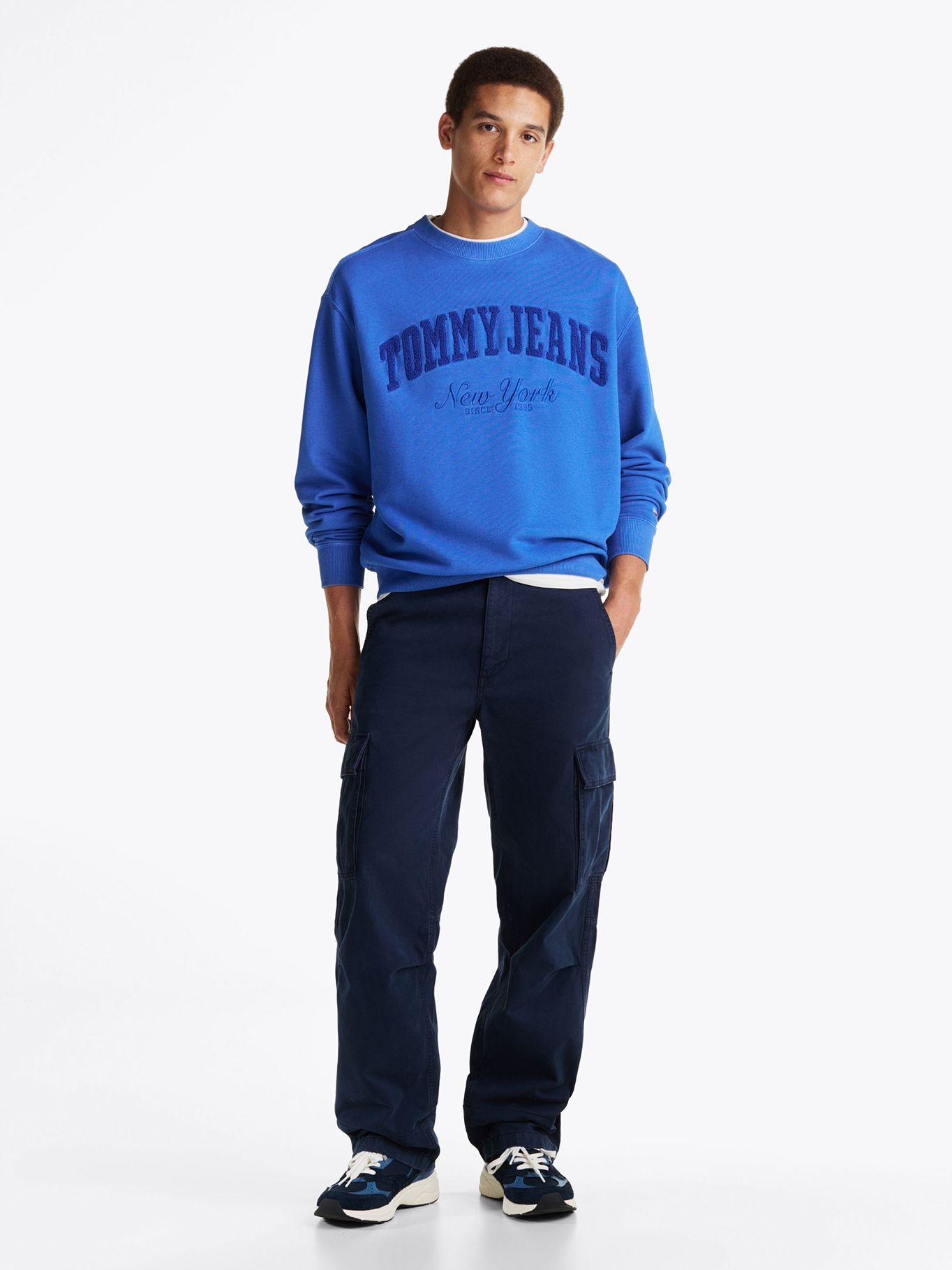 Pantalón Cargo De Algodón Relaxed Fit Azul Tommy Jeans-0