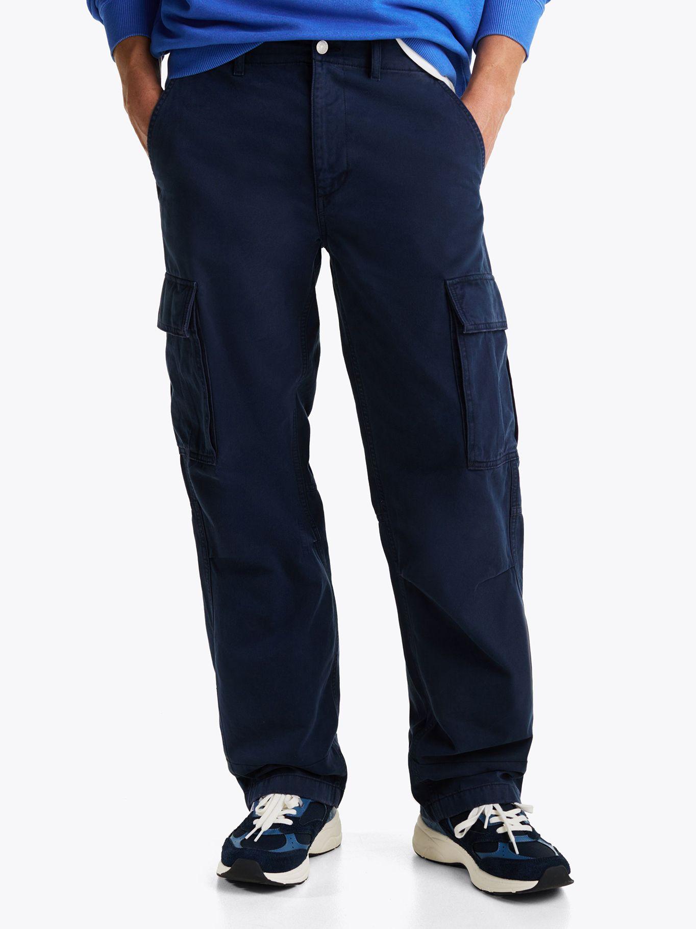 Pantalón Cargo De Algodón Relaxed Fit Azul Tommy Jeans-1