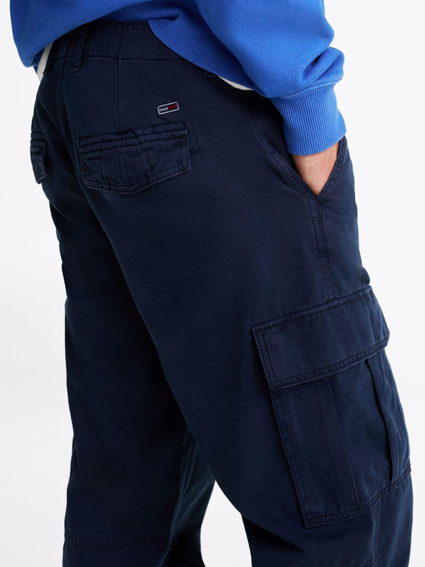 Pantalón Cargo De Algodón Relaxed Fit Azul Tommy Jeans-3