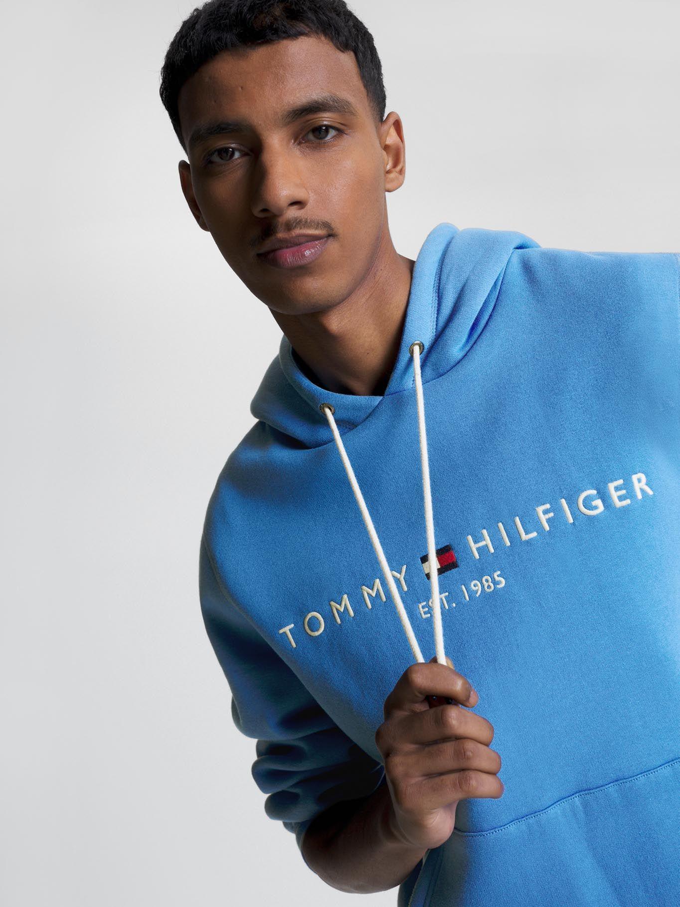 Polerón Hoodie 1985 Established -Celeste Tommy Hilfiger-3