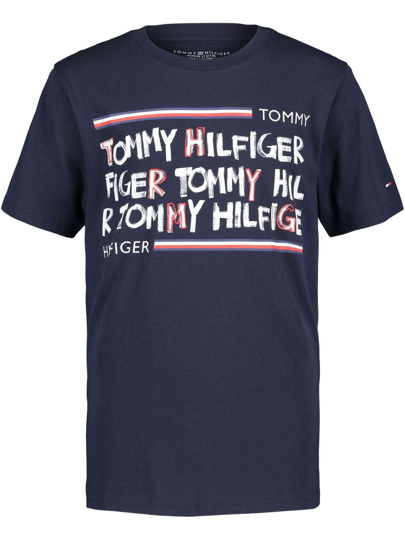 Polera Con Logo Grafiti Azul Tommy Hilfiger-0
